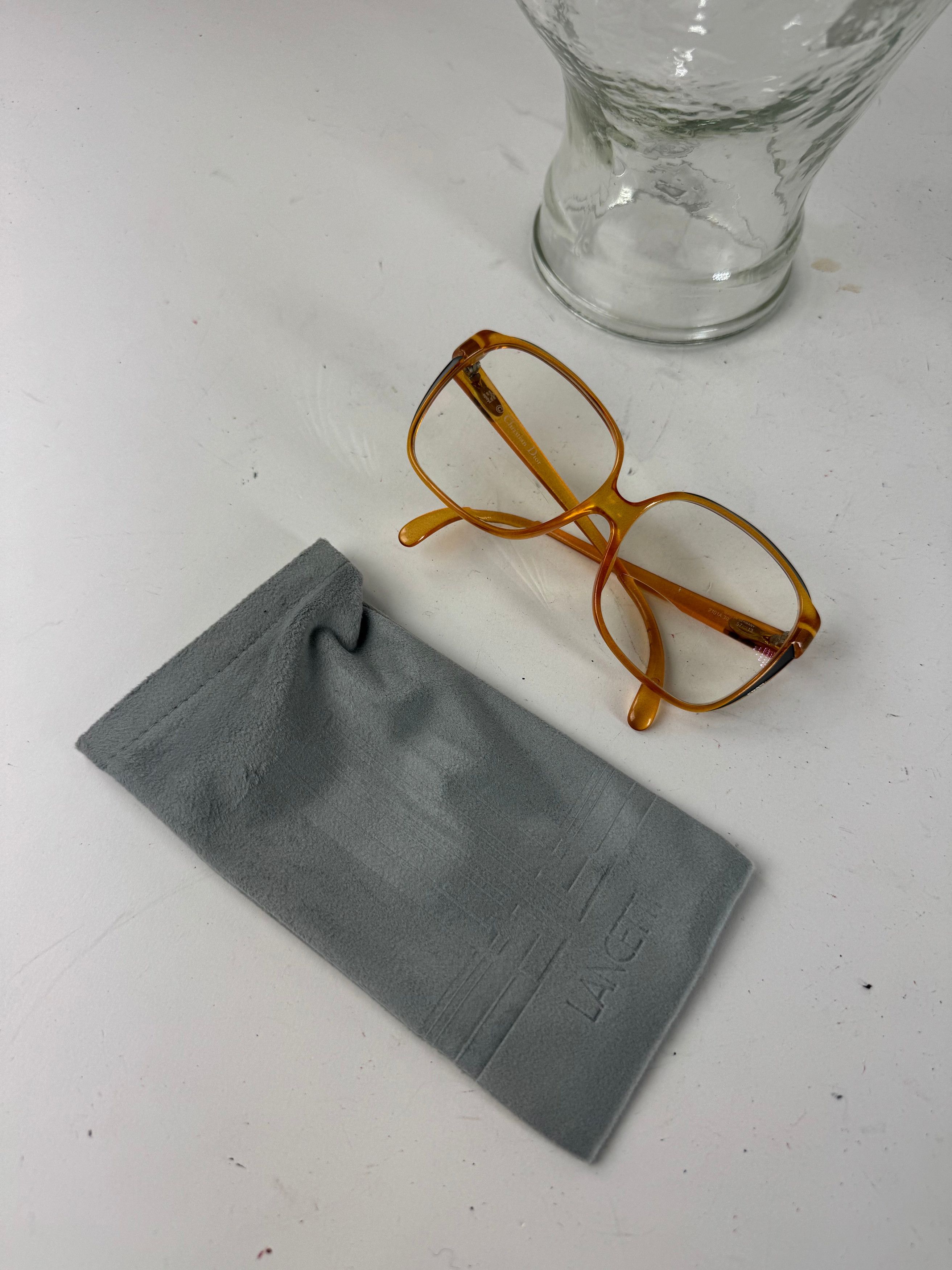 Dior Vintage Sunglasses Orange Size ONE SIZE - 11 Thumbnail