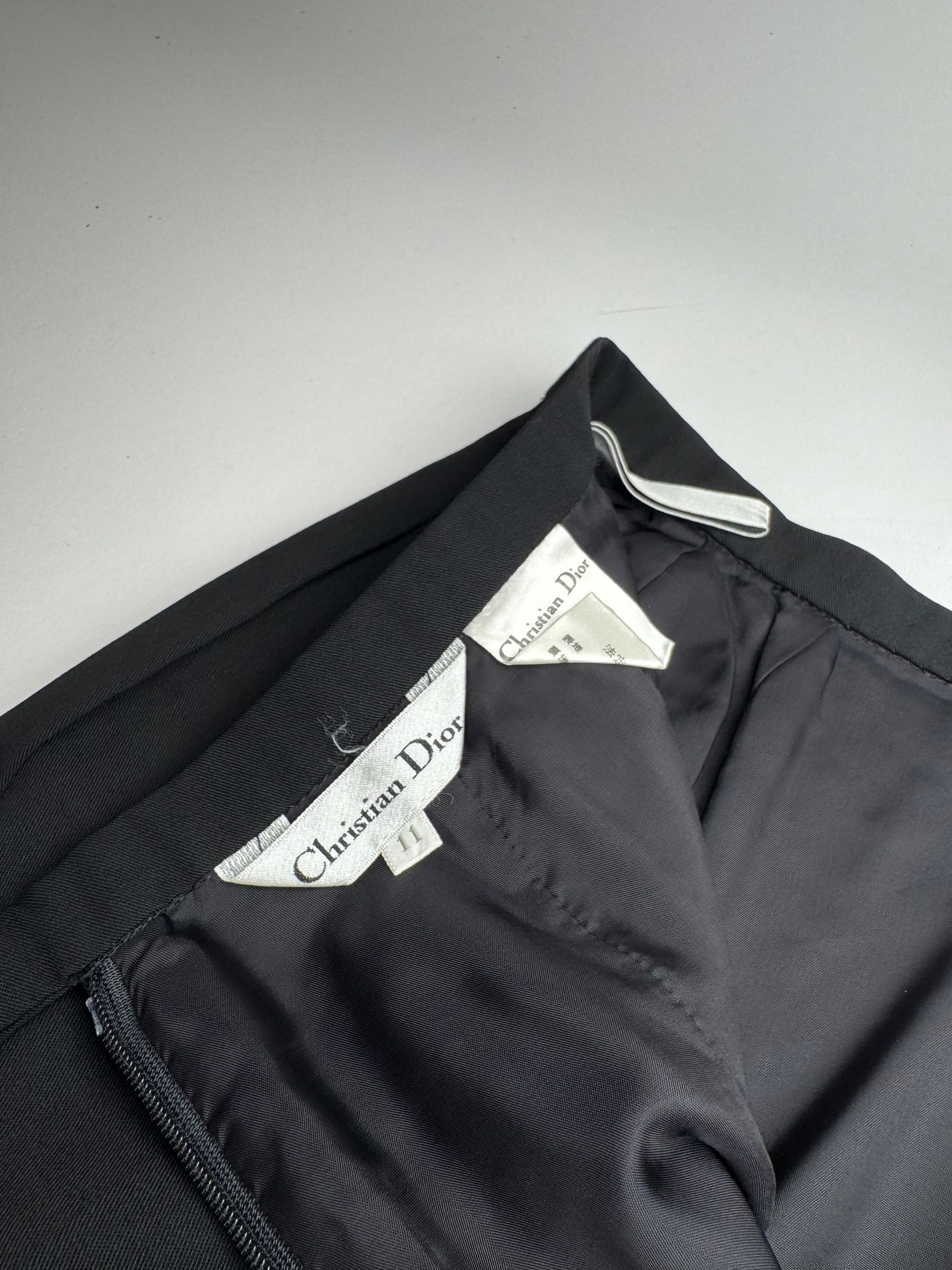 Dior Vintage Midi Skirt Black M Size 34" / US 12 / IT 48 - 10 Thumbnail