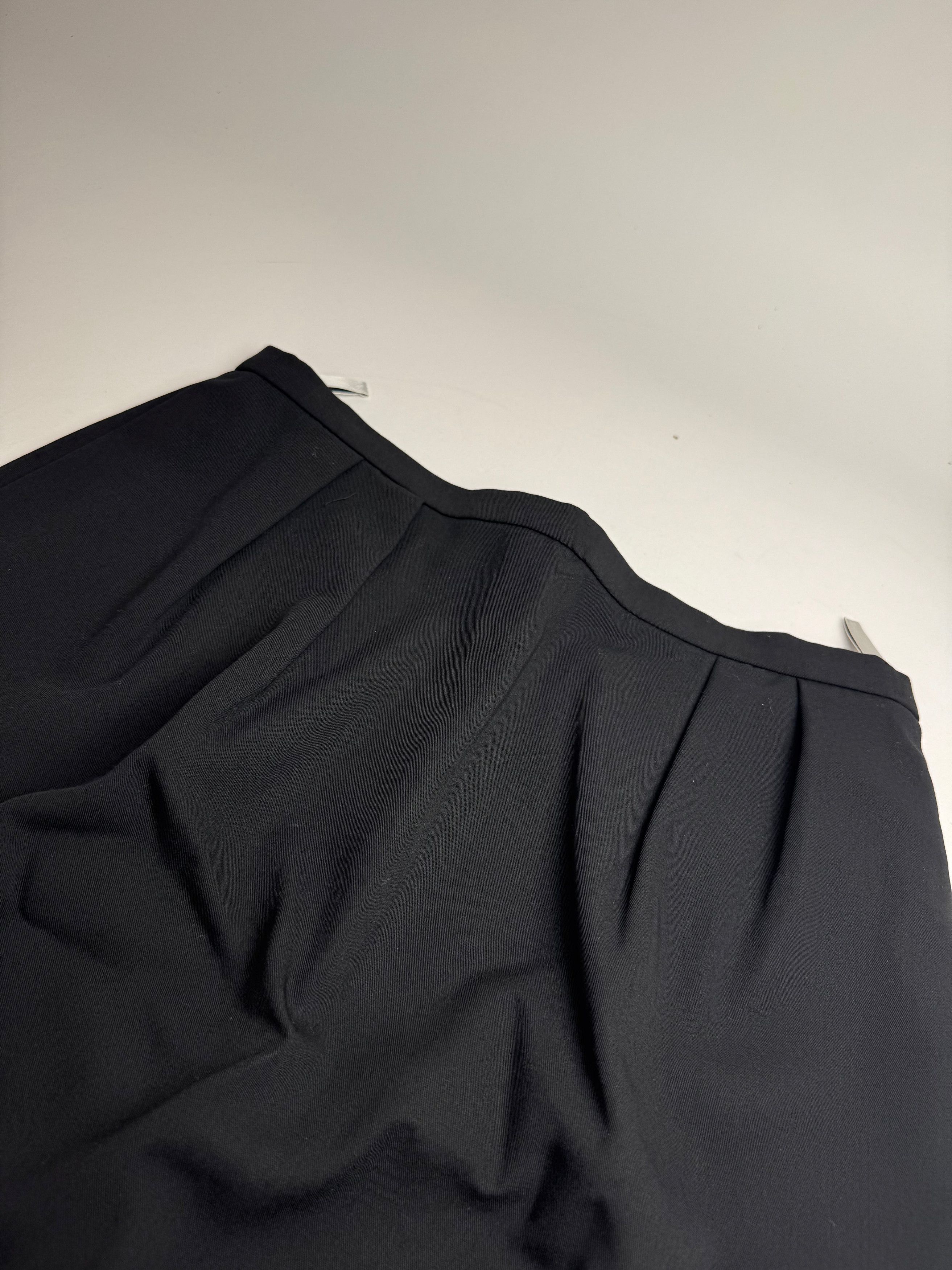 Dior Vintage Midi Skirt Black M Size 34" / US 12 / IT 48 - 5 Thumbnail