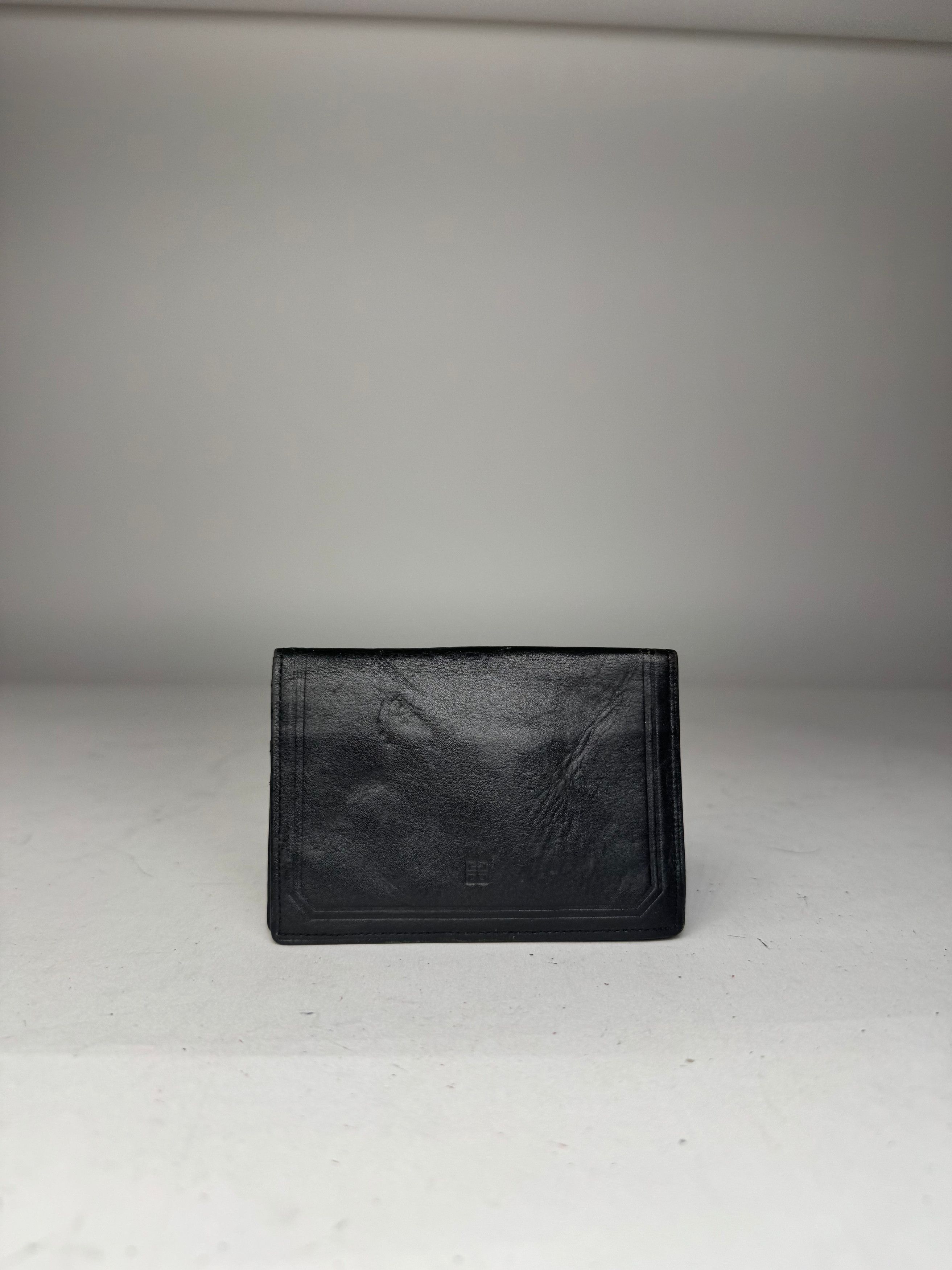 Givenchy Vintage Flapable Leather Card Holder Black Size ONE SIZE - 9 Thumbnail