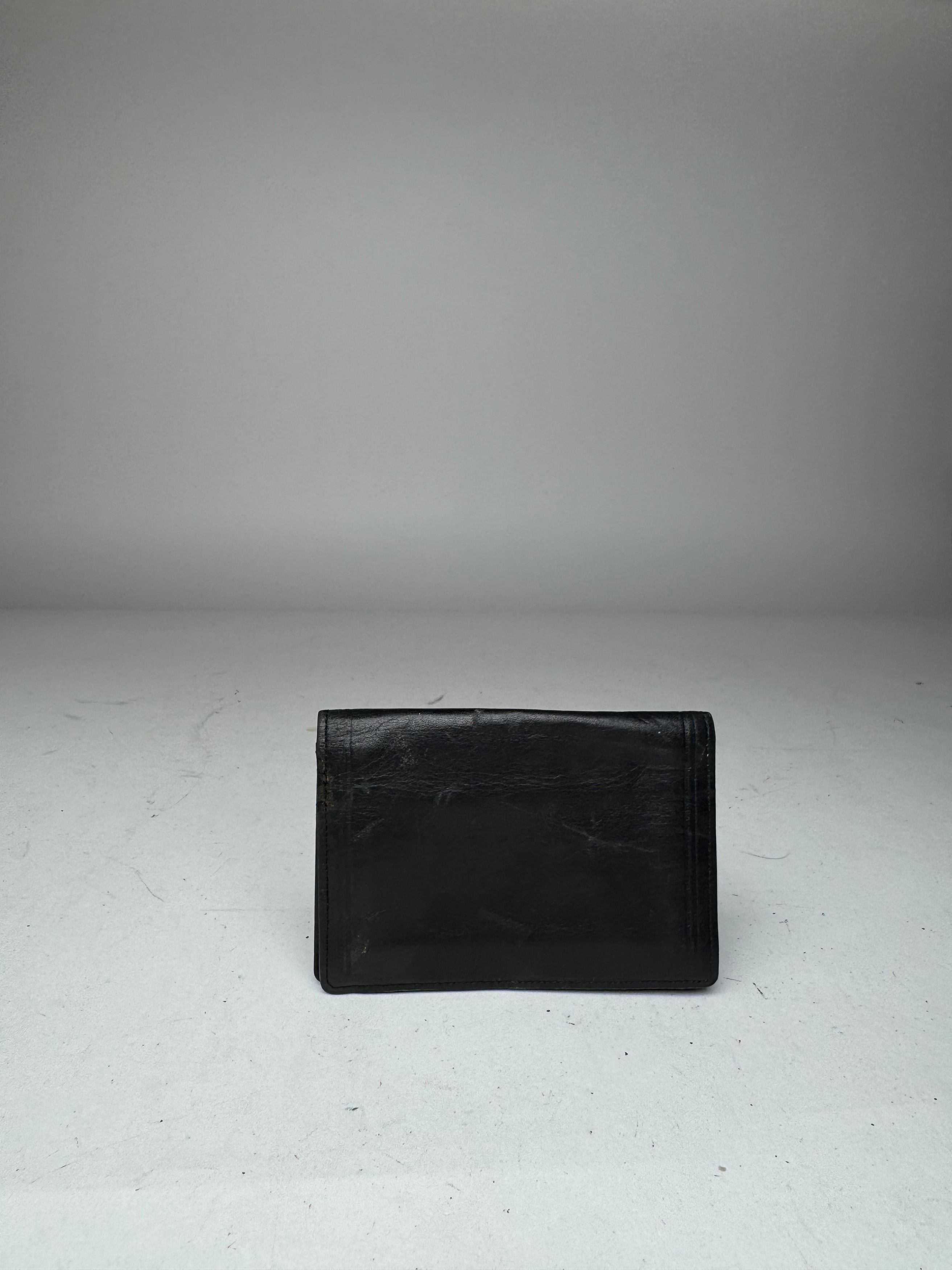 Givenchy Vintage Flapable Leather Card Holder Black Size ONE SIZE - 2 Thumbnail