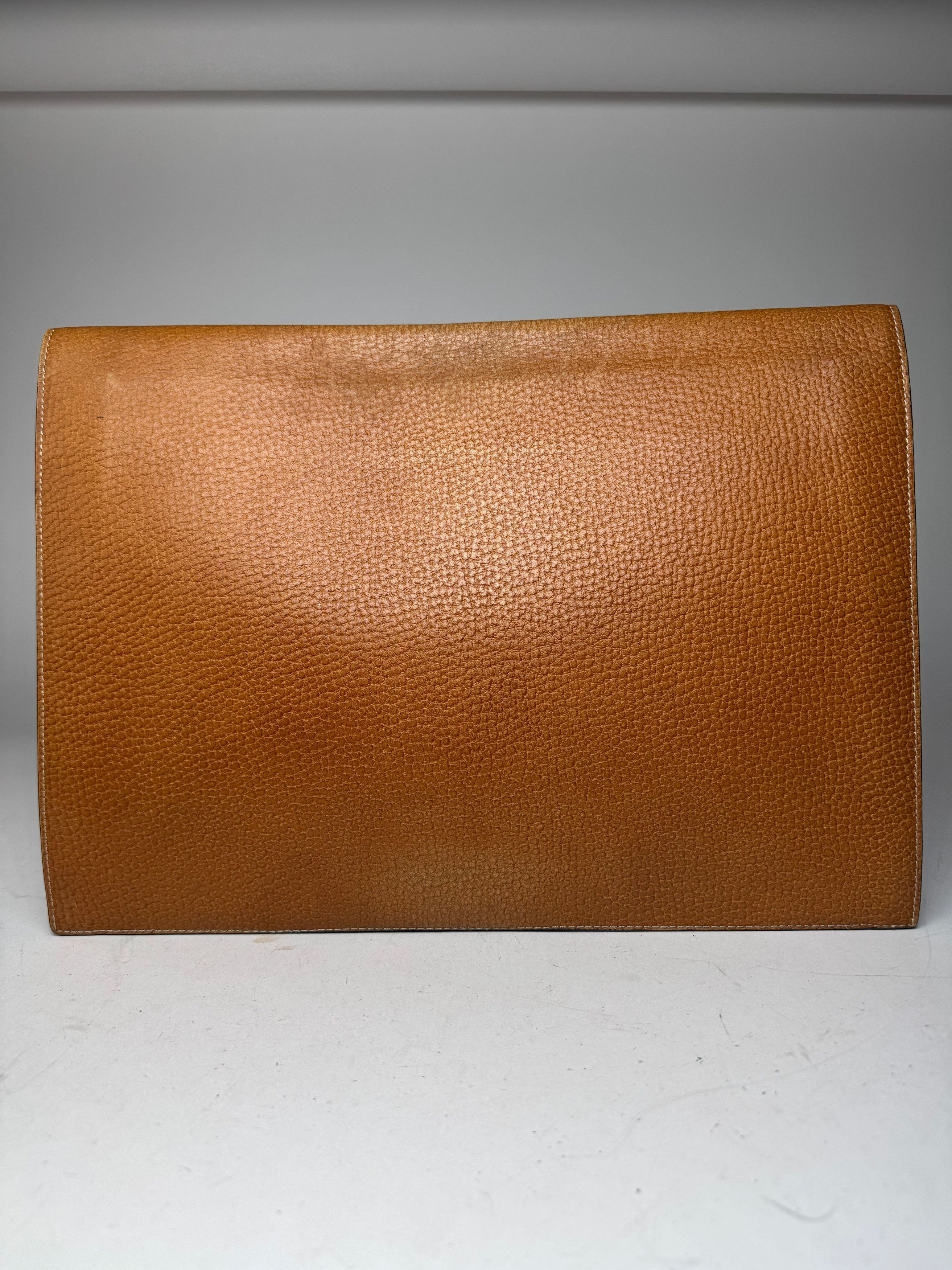 Other Vintage Loewe Madrid Leather Clutch Brown Size ONE SIZE - 6 Thumbnail
