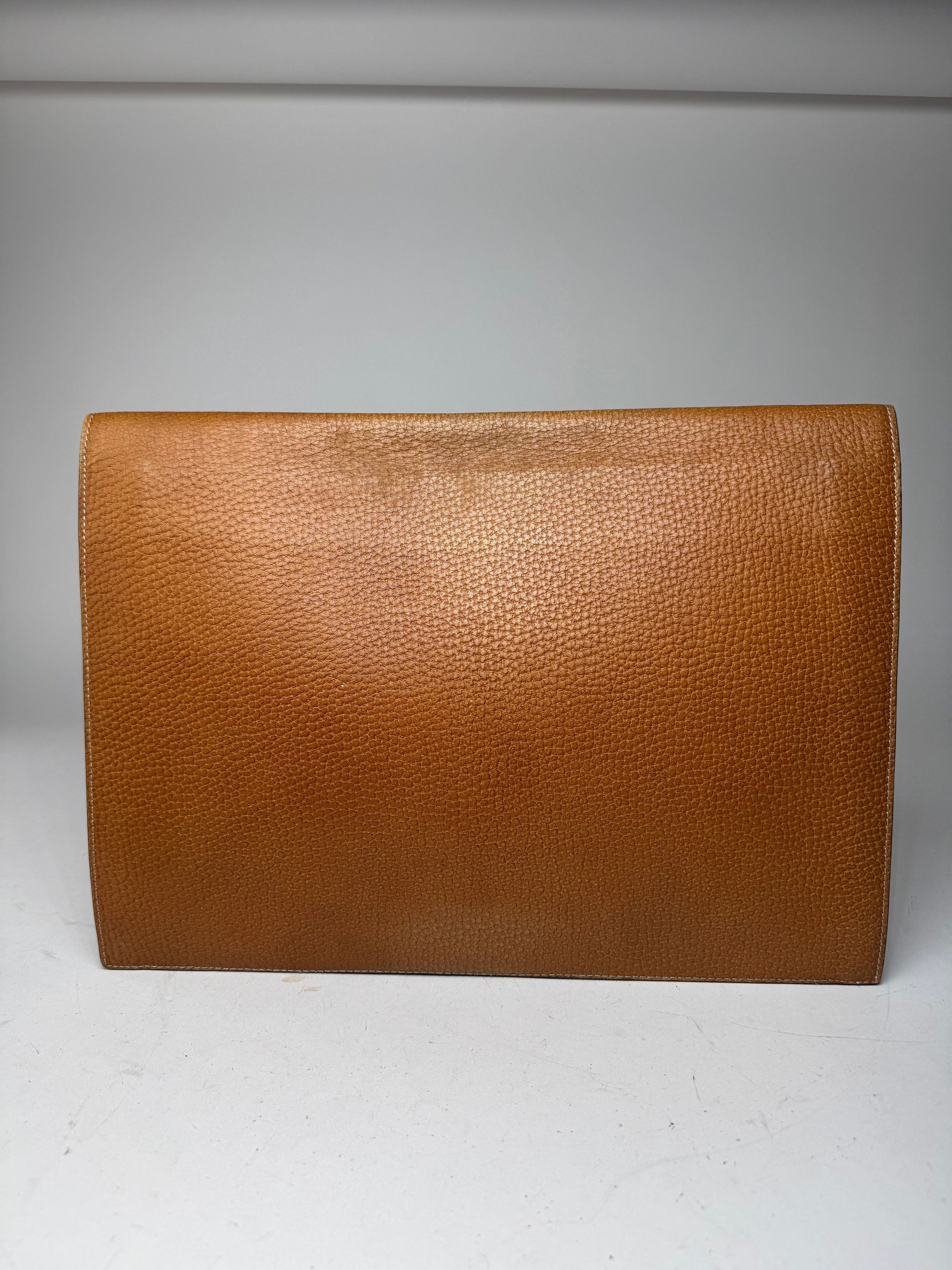 Other Vintage Loewe Madrid Leather Clutch Brown Size ONE SIZE - 2 Thumbnail