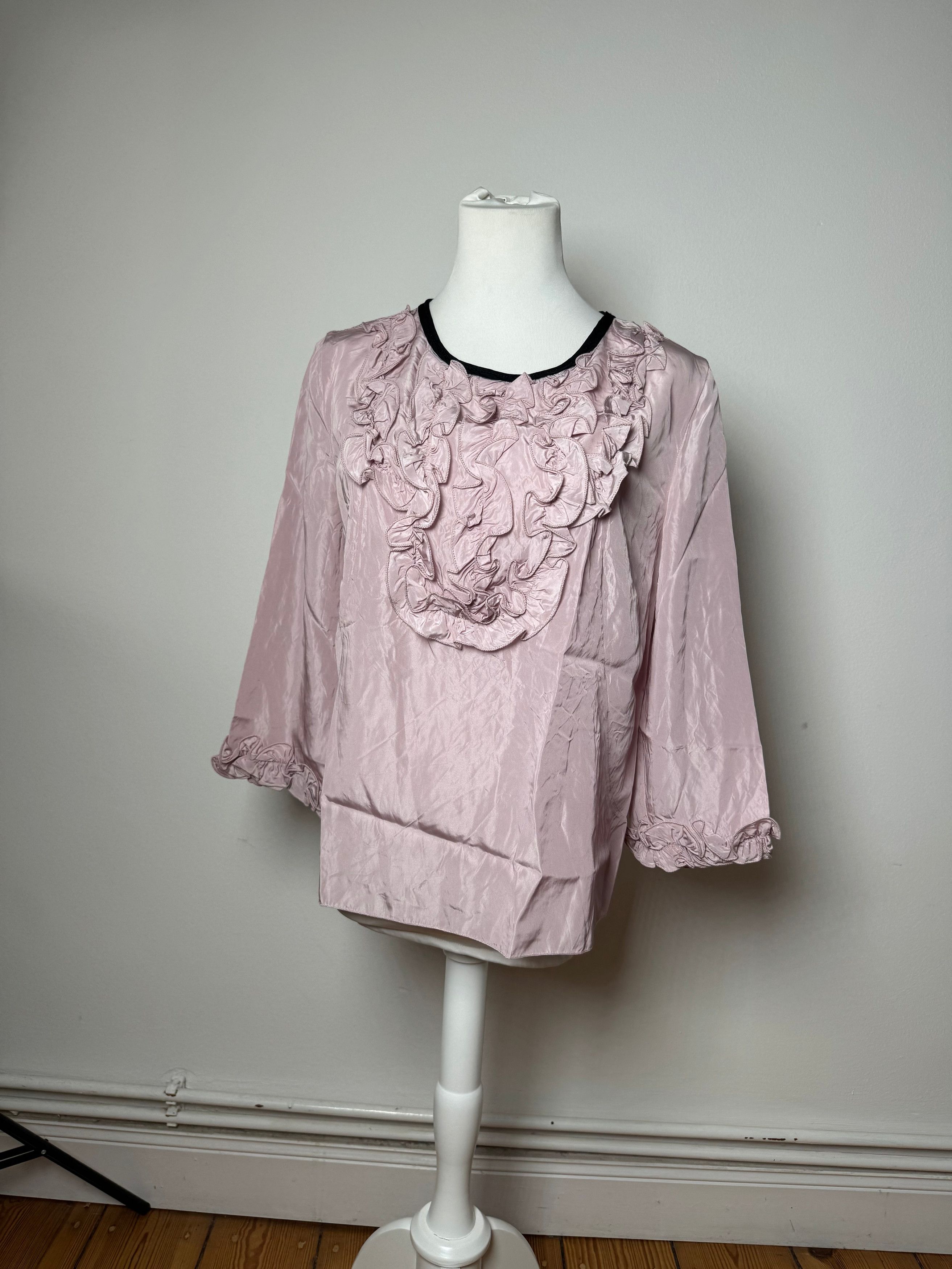 Marni Vintage Purple Silk Top L Size L / US 10 / IT 46 - 13 Thumbnail