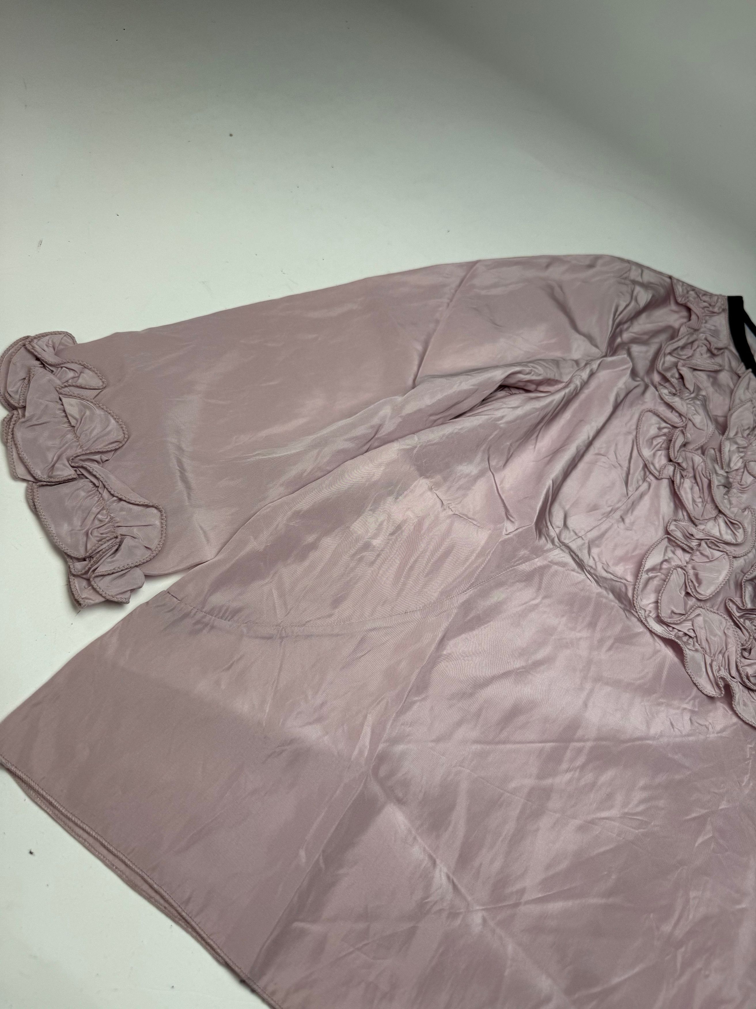 Marni Vintage Purple Silk Top L Size L / US 10 / IT 46 - 6 Thumbnail