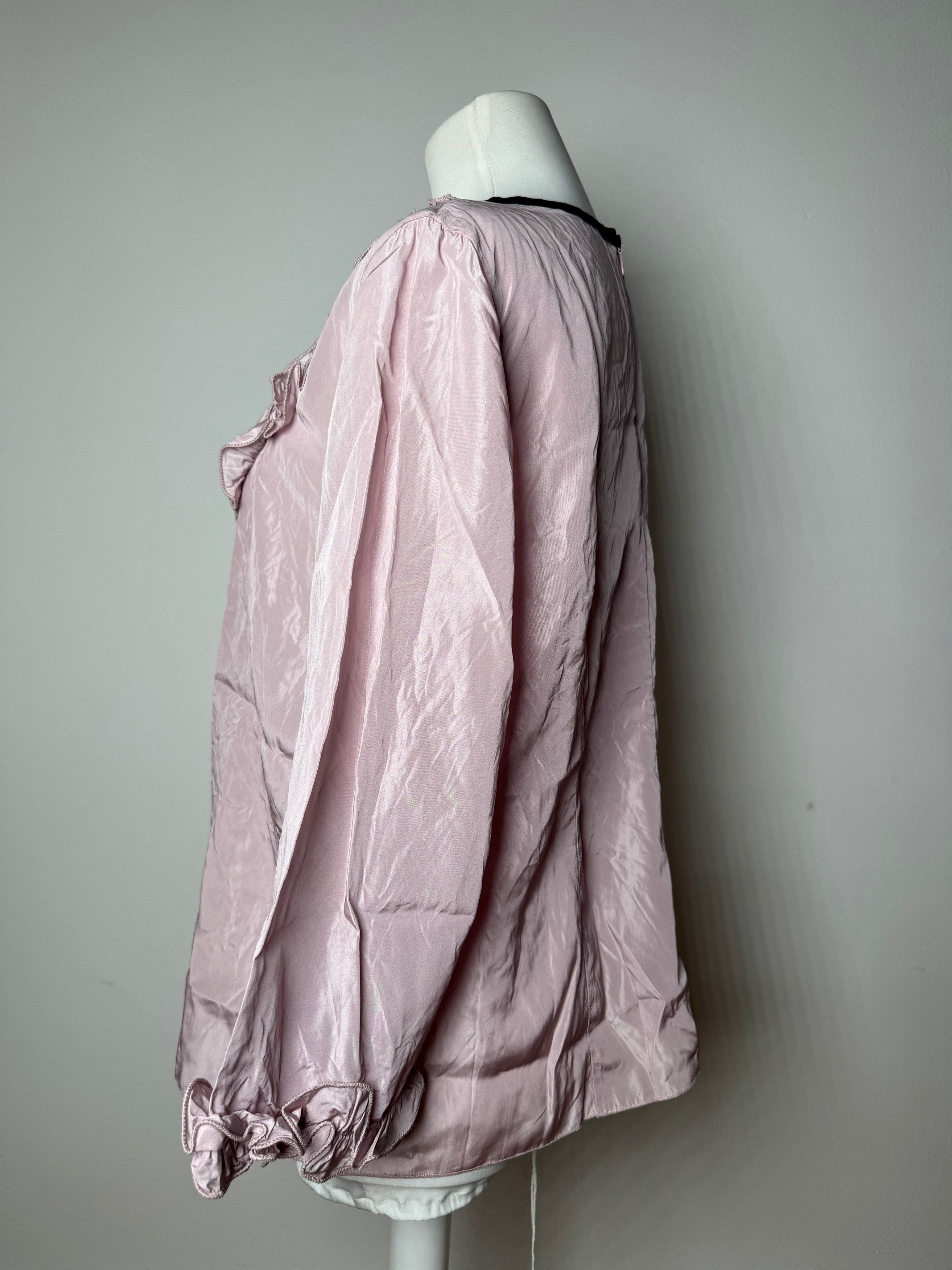 Marni Vintage Purple Silk Top L Size L / US 10 / IT 46 - 2 Thumbnail
