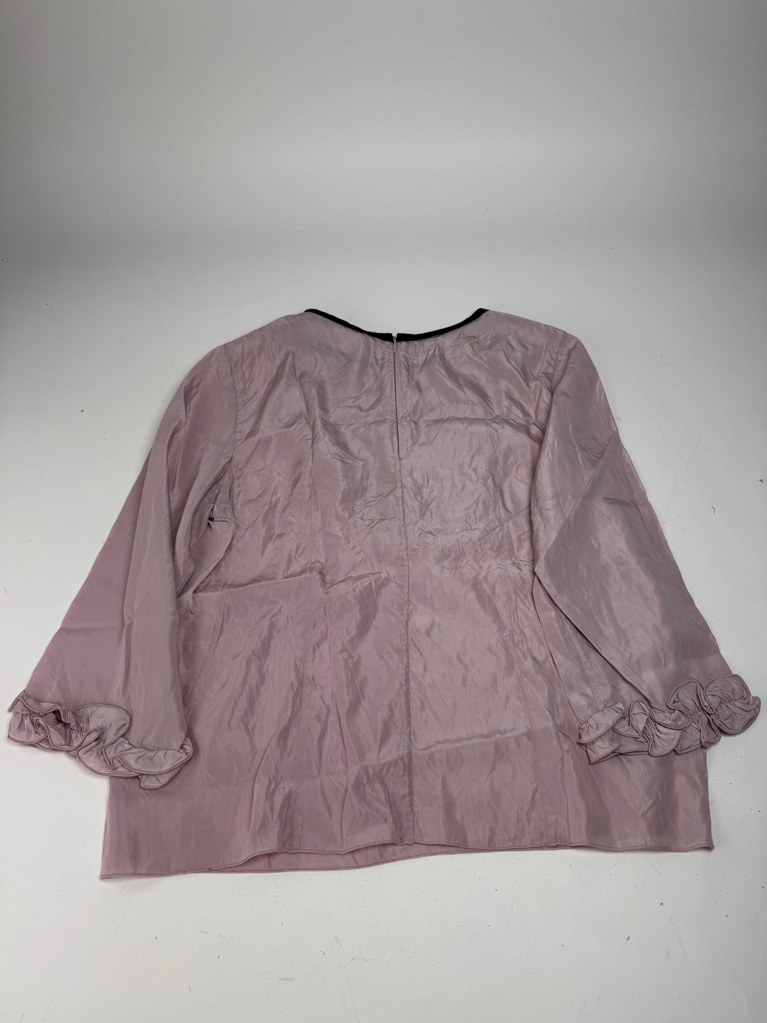 Marni Vintage Purple Silk Top L Size L / US 10 / IT 46 - 8 Thumbnail