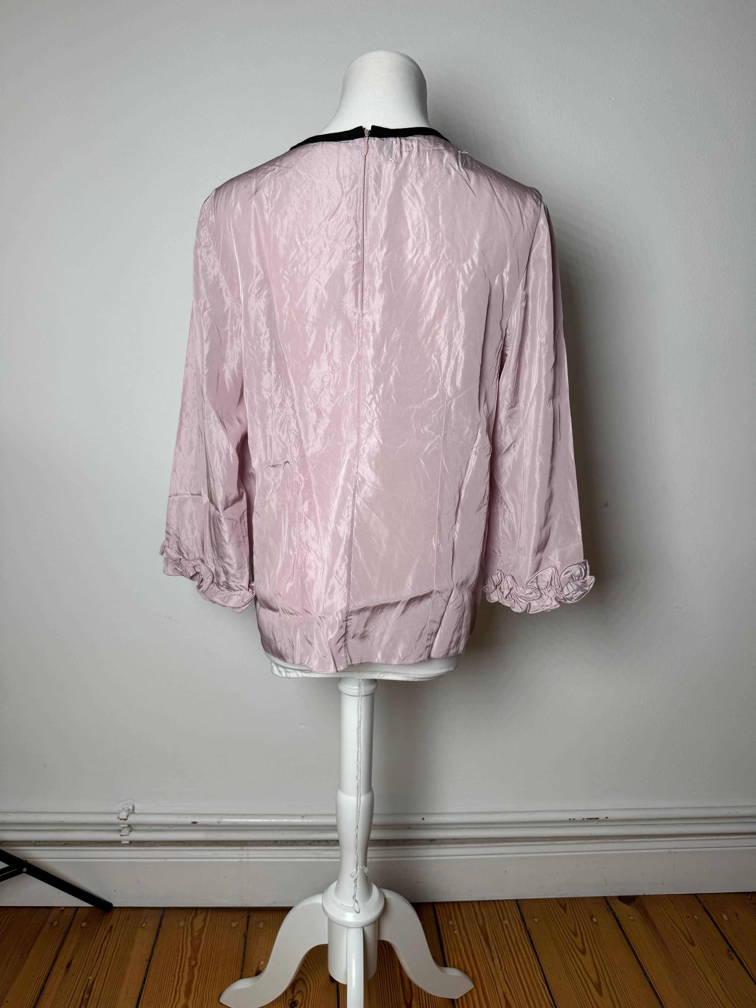 Marni Vintage Purple Silk Top L Size L / US 10 / IT 46 - 3 Thumbnail