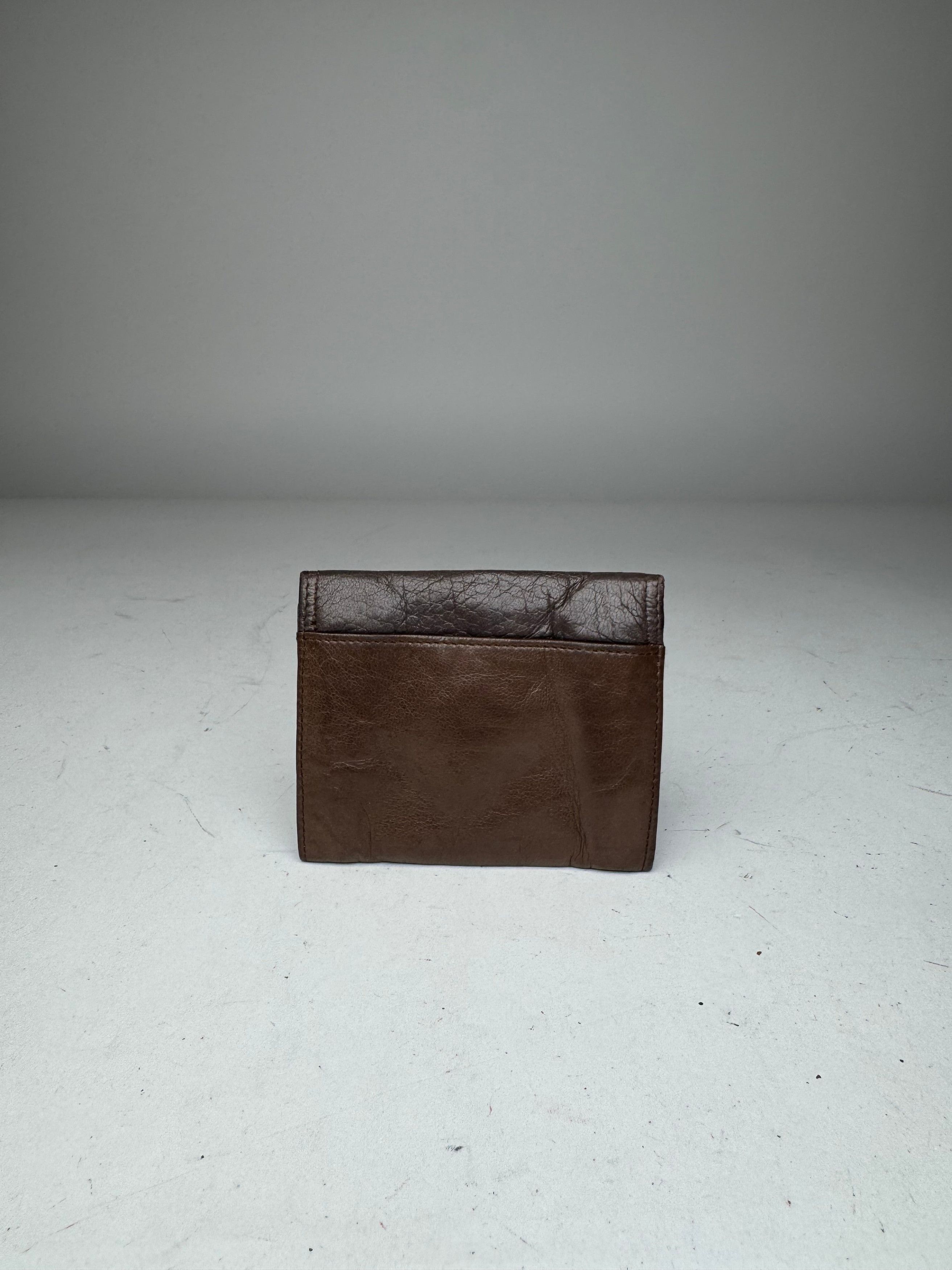 Dior Vintage Leather Card Holder / Purse Brown Size ONE SIZE - 2 Thumbnail