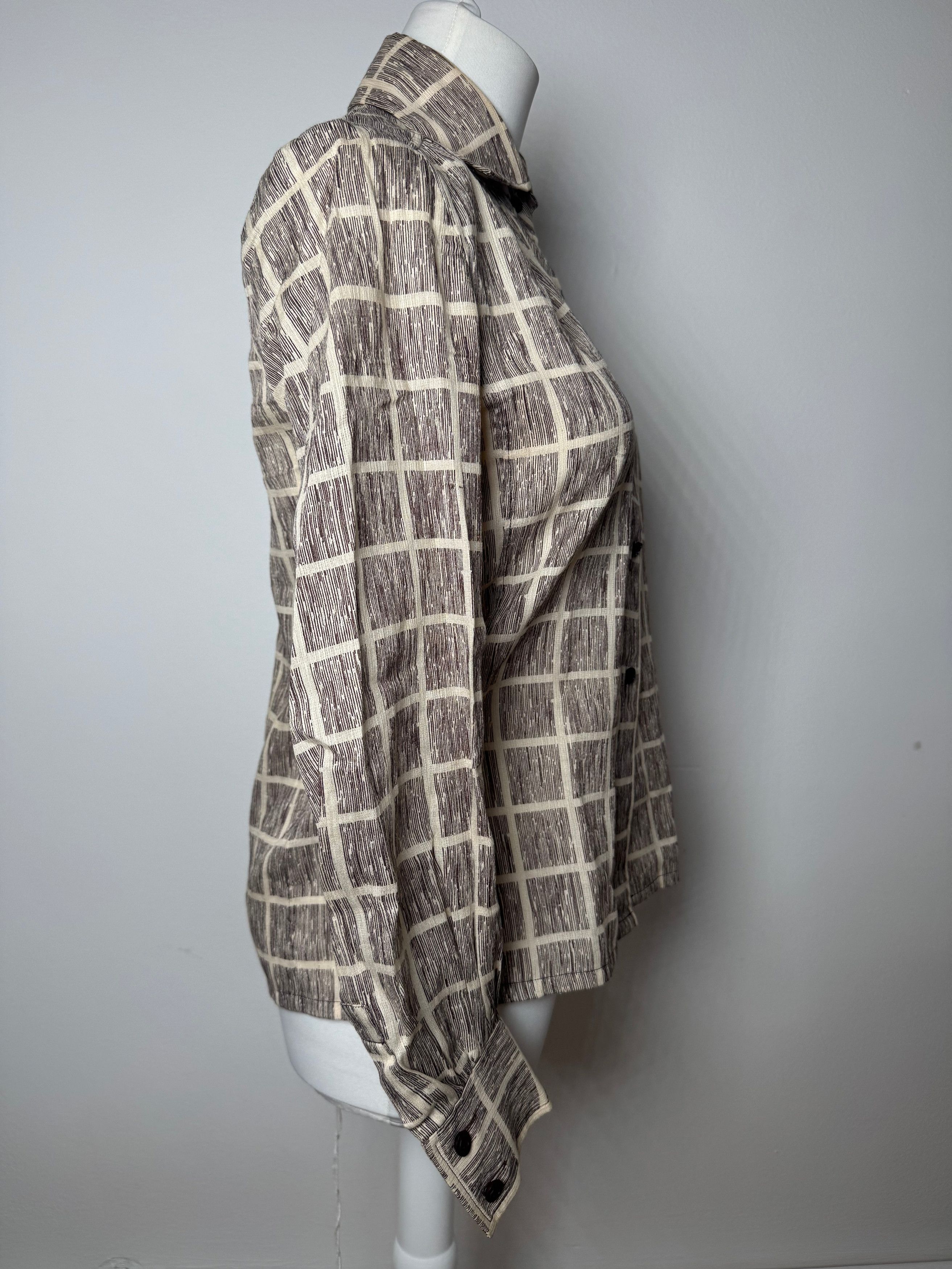 Dior Vintage Checked Shirt Black White M Size S / US 4 / IT 40 - 2 Thumbnail