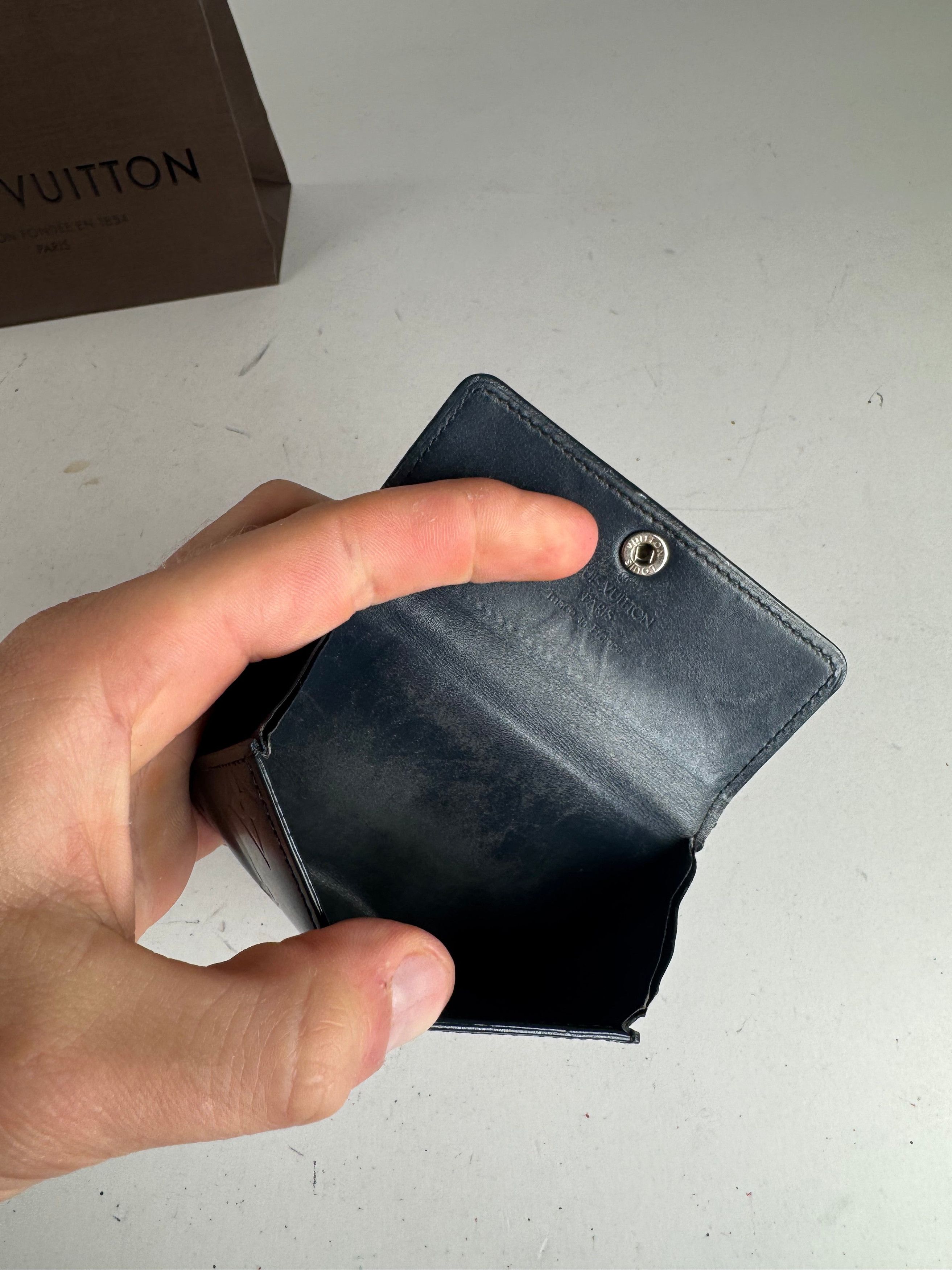 Other Vintage Louis Vuitton Vernis Leather Card Holder black Size ONE SIZE - 4 Thumbnail