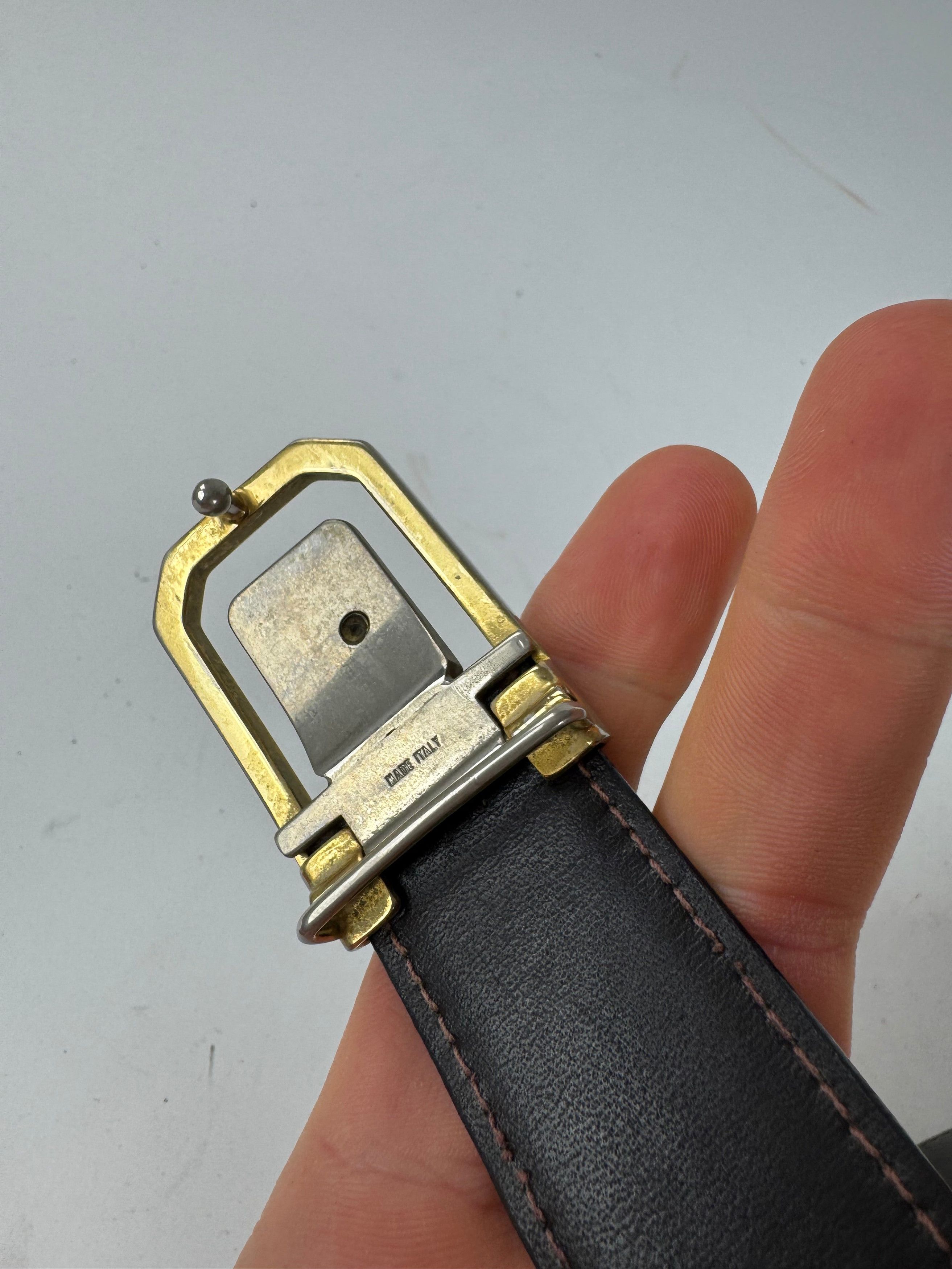 Givenchy Vintage Leather Belt black Size ONE SIZE - 5 Thumbnail