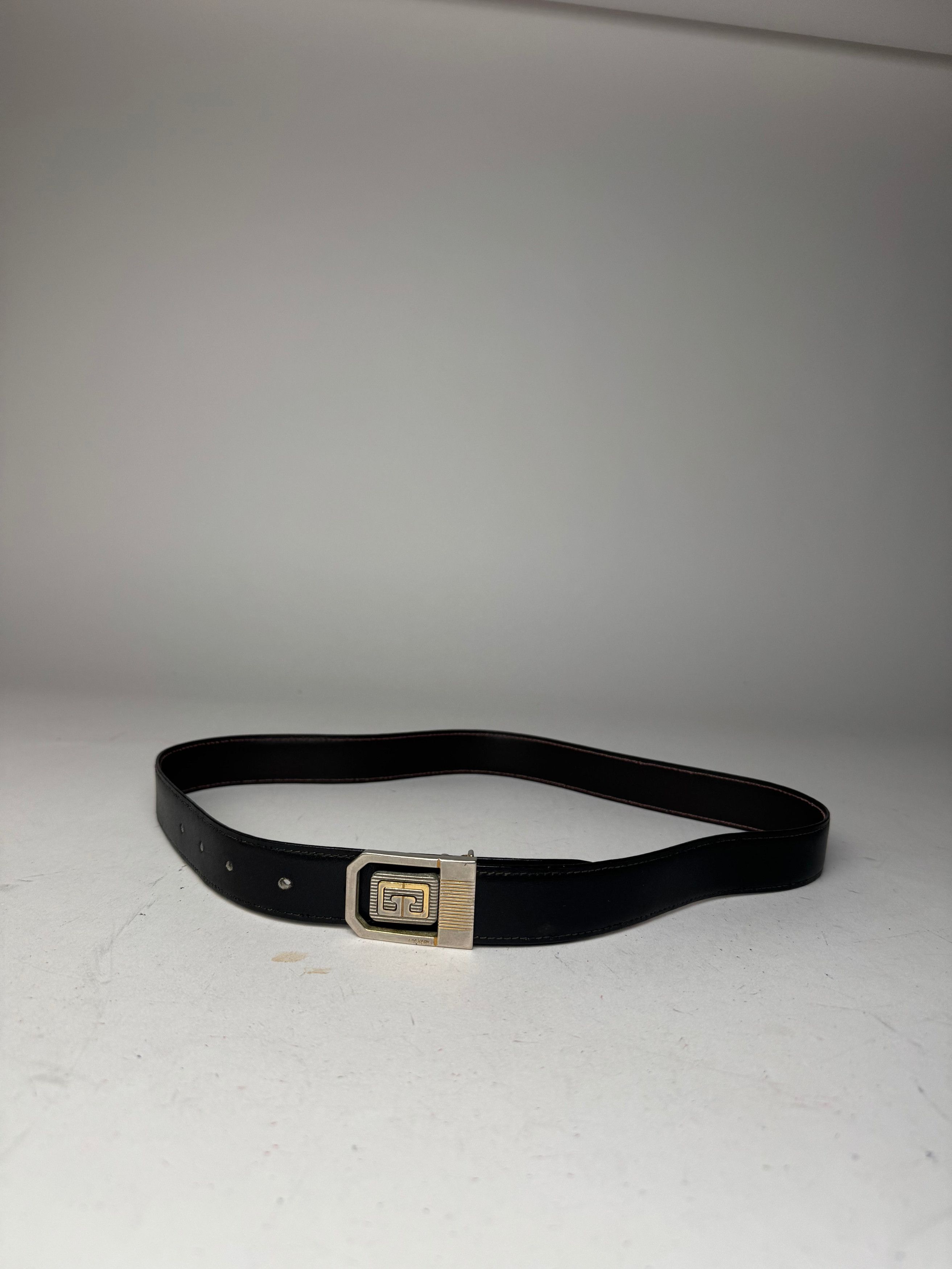 Givenchy Vintage Leather Belt black Size ONE SIZE - 4 Thumbnail