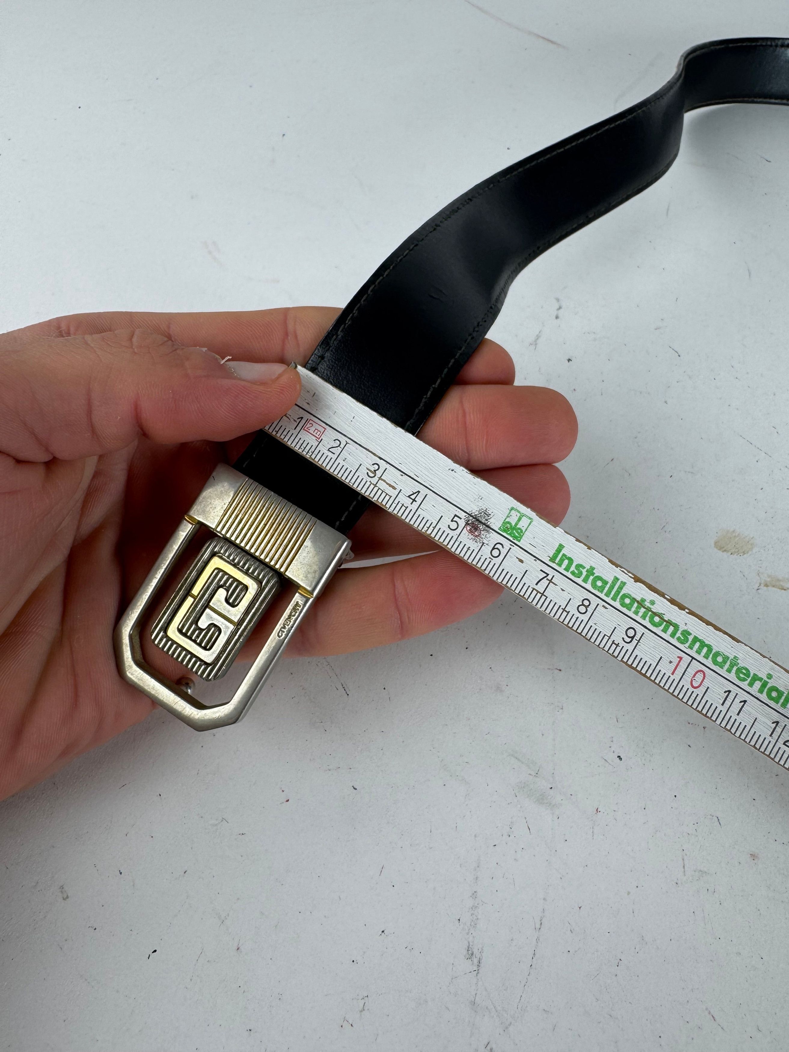 Givenchy Vintage Leather Belt black Size ONE SIZE - 7 Thumbnail