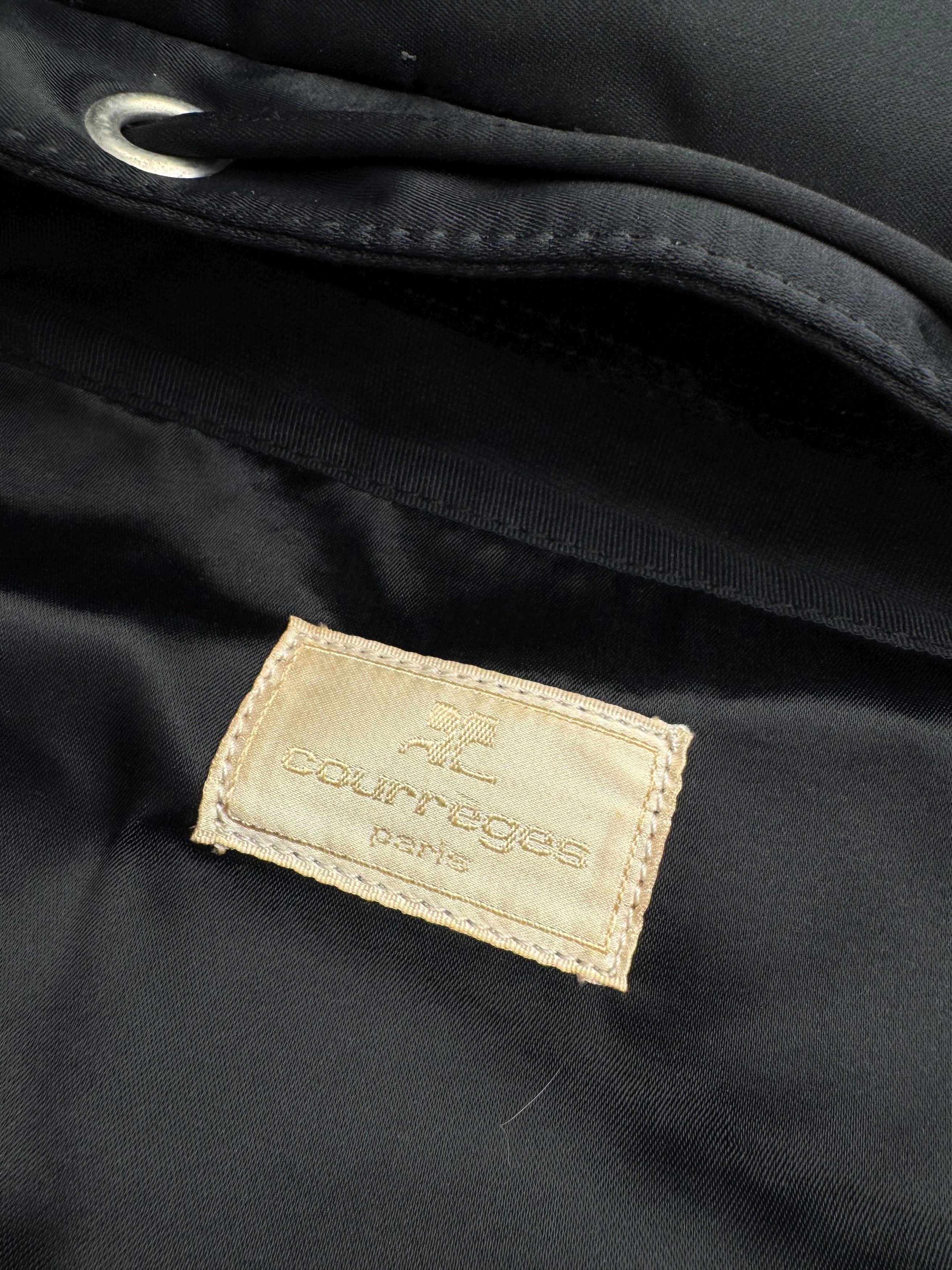 Courreges Vintage Polyester Backpack Black Size ONE SIZE - 5 Thumbnail