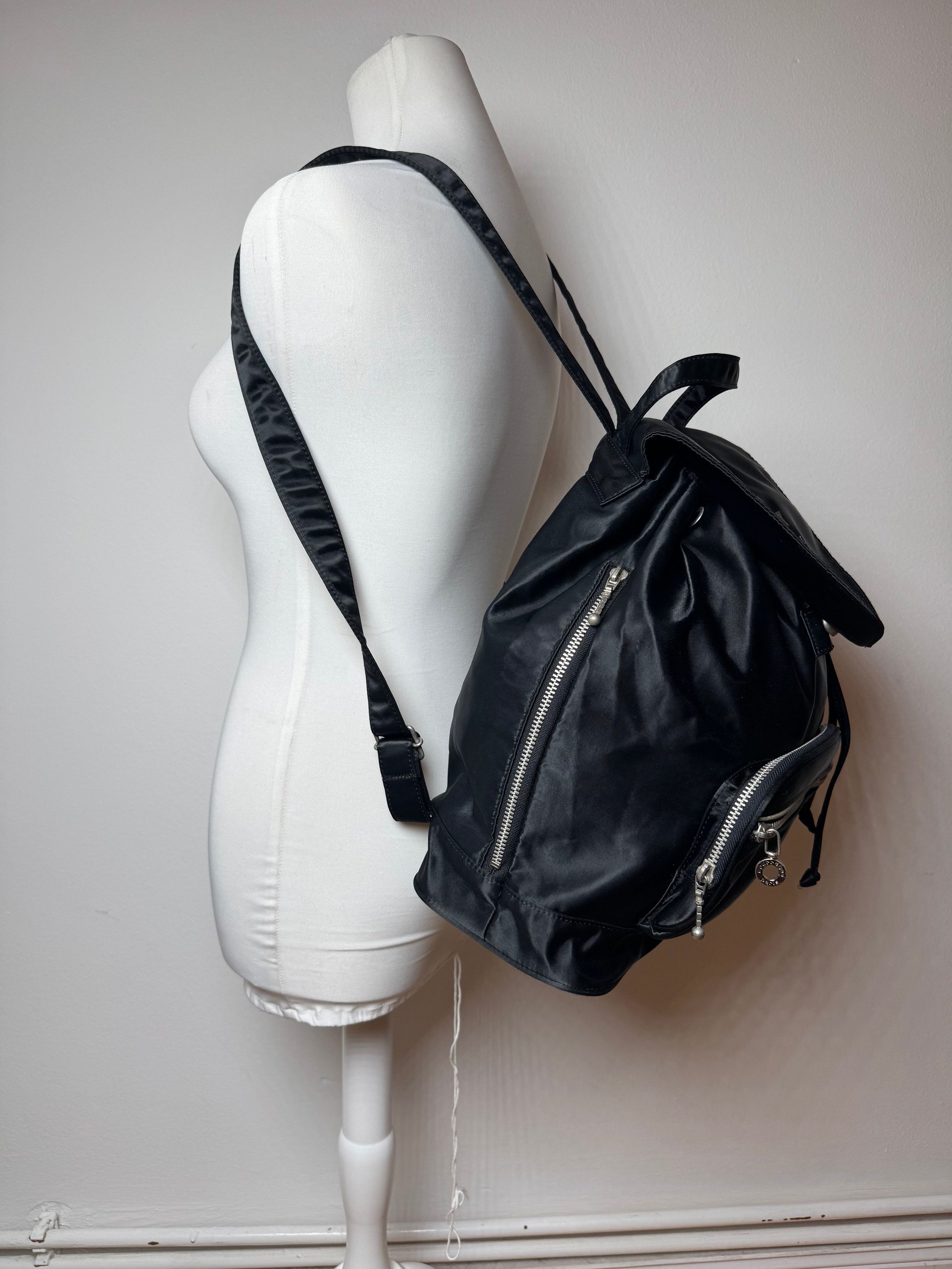 Courreges Vintage Polyester Backpack Black Size ONE SIZE - 13 Thumbnail