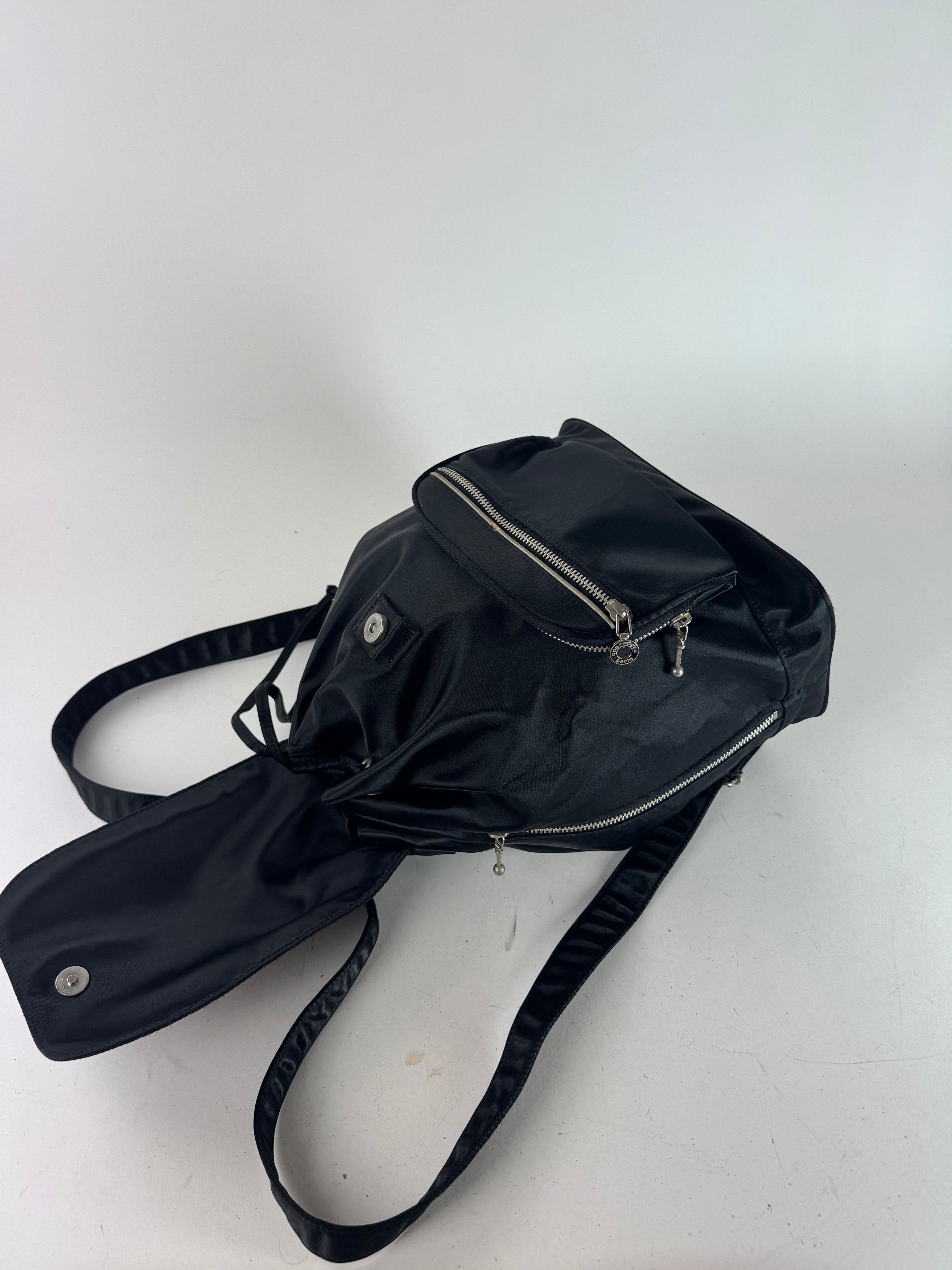 Courreges Vintage Polyester Backpack Black Size ONE SIZE - 8 Thumbnail