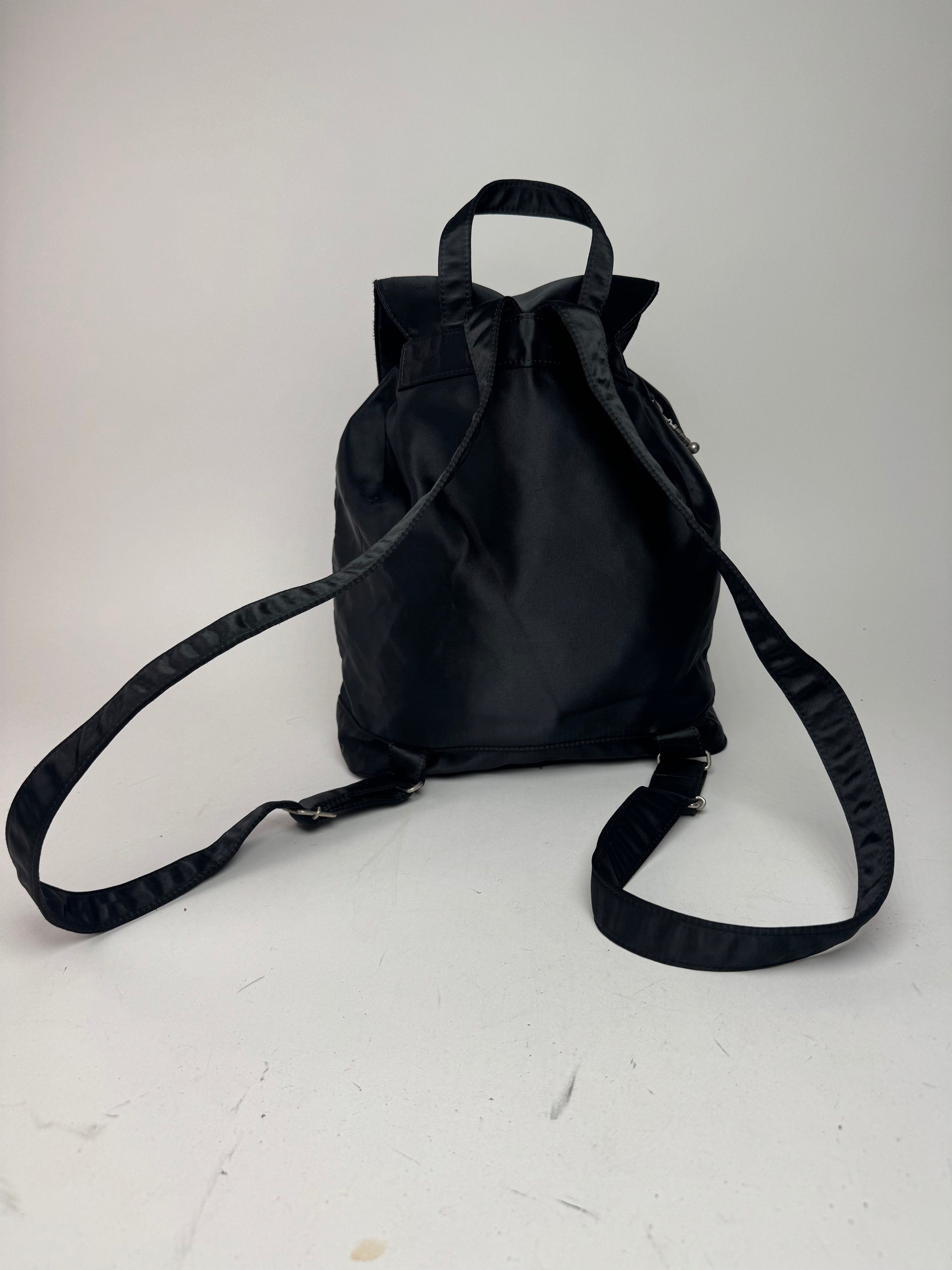 Courreges Vintage Polyester Backpack Black Size ONE SIZE - 7 Thumbnail