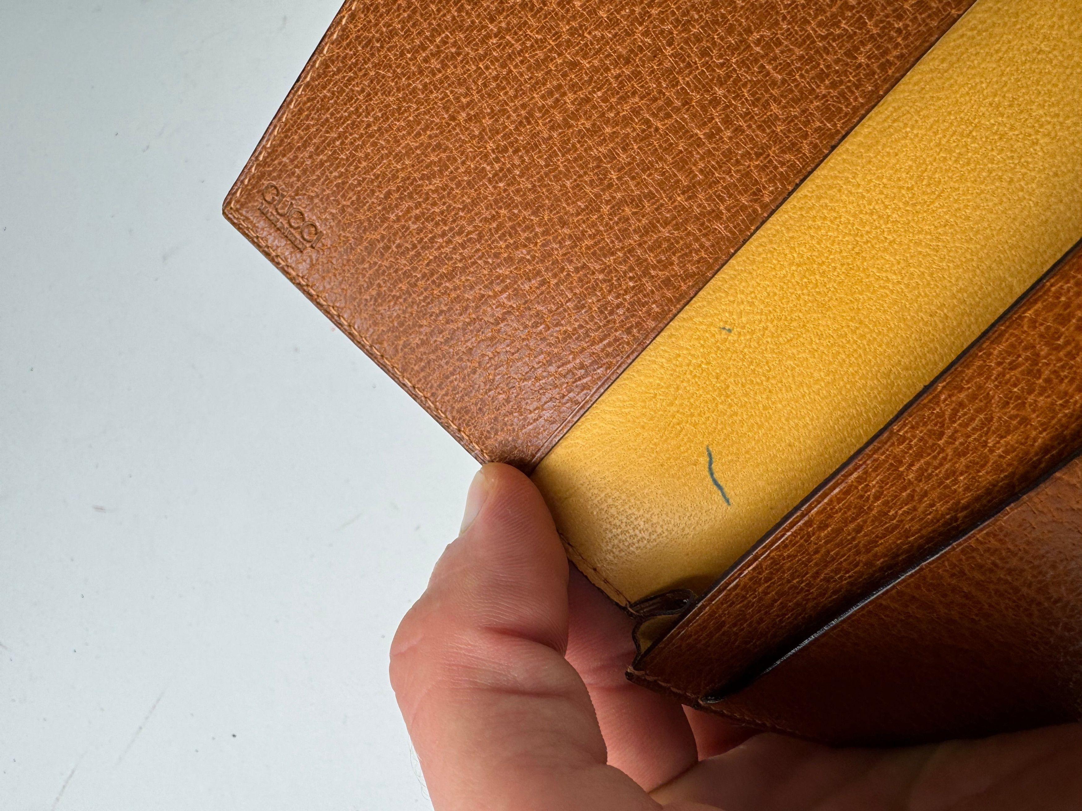 Gucci Vintage 70s Leather Card Holder / ID Case brown Size ONE SIZE - 7 Thumbnail