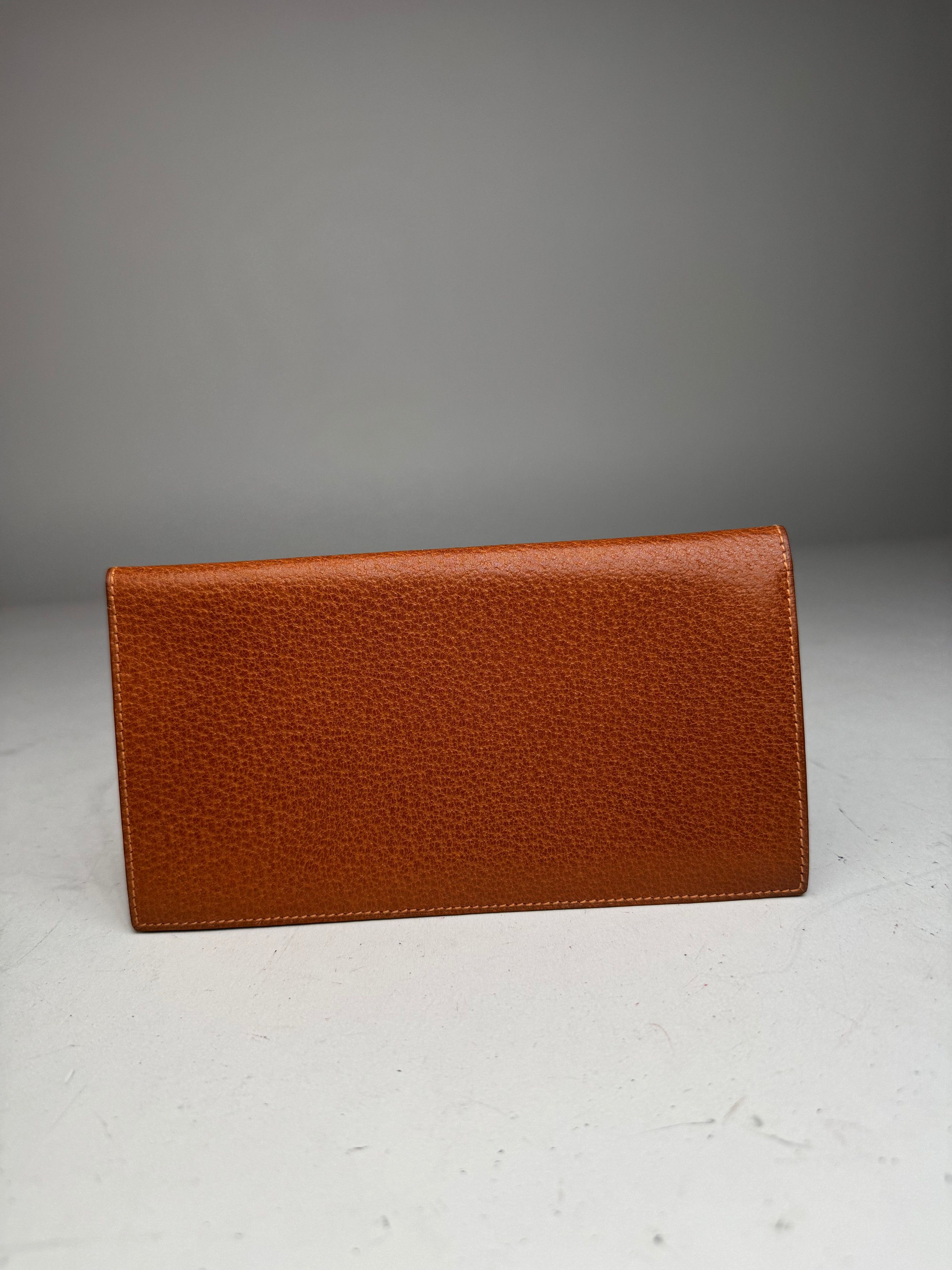 Gucci Vintage 70s Leather Card Holder / ID Case brown Size ONE SIZE - 2 Thumbnail