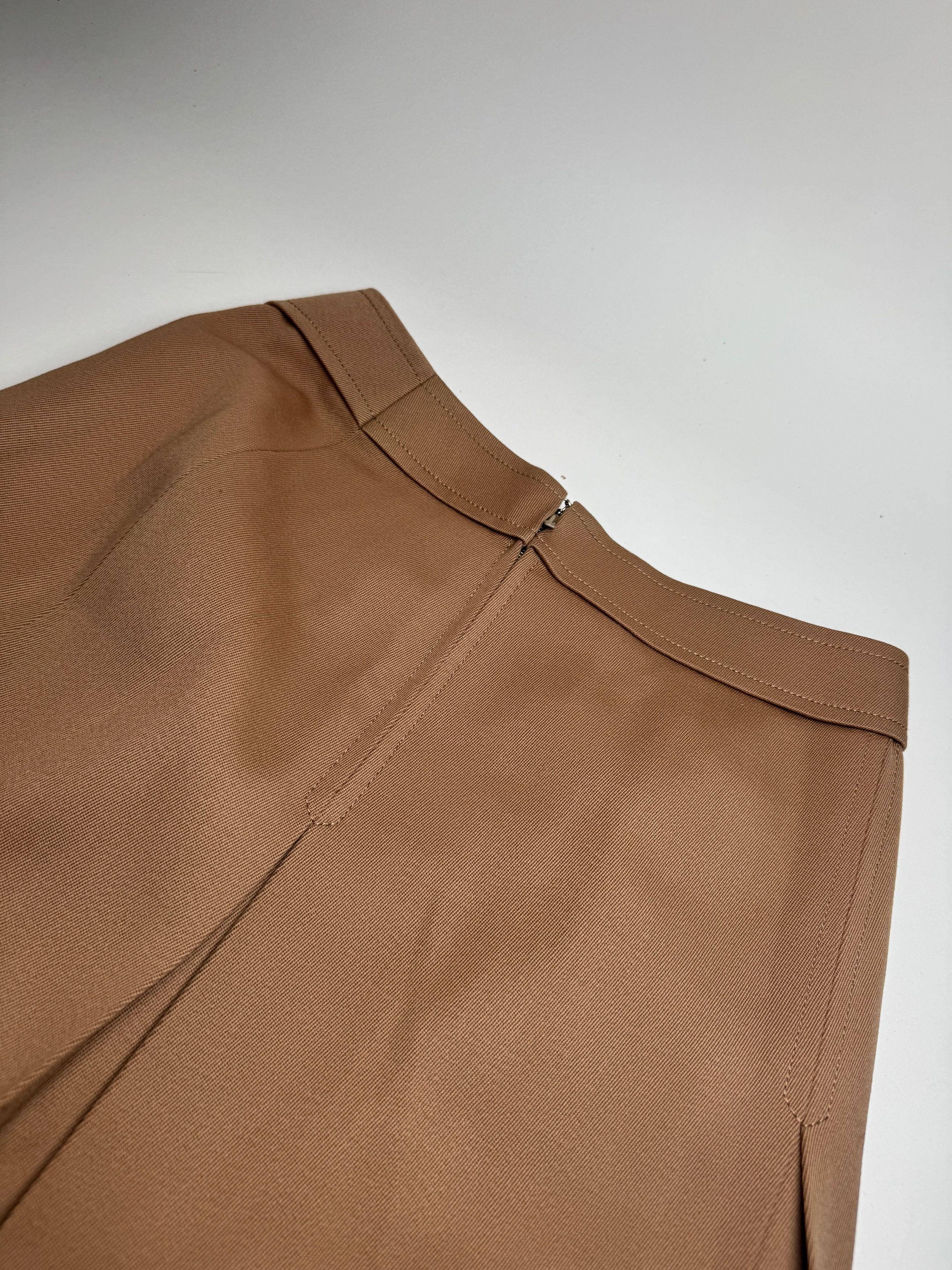 Celine Vintage Paris Wool Skirt Brown M Size 30" / US 8 / IT 44 - 7 Thumbnail