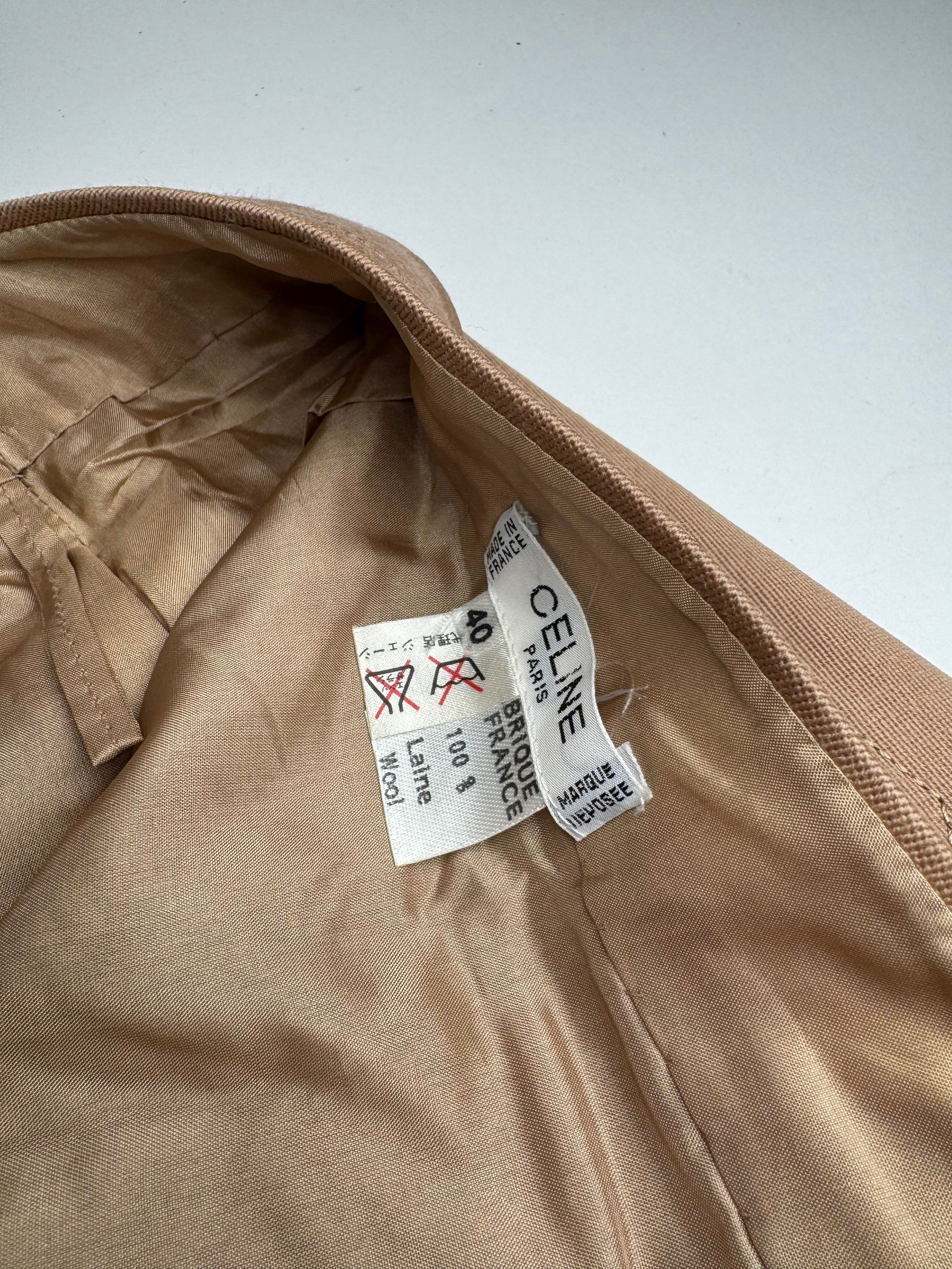 Celine Vintage Paris Wool Skirt Brown M Size 30" / US 8 / IT 44 - 10 Thumbnail