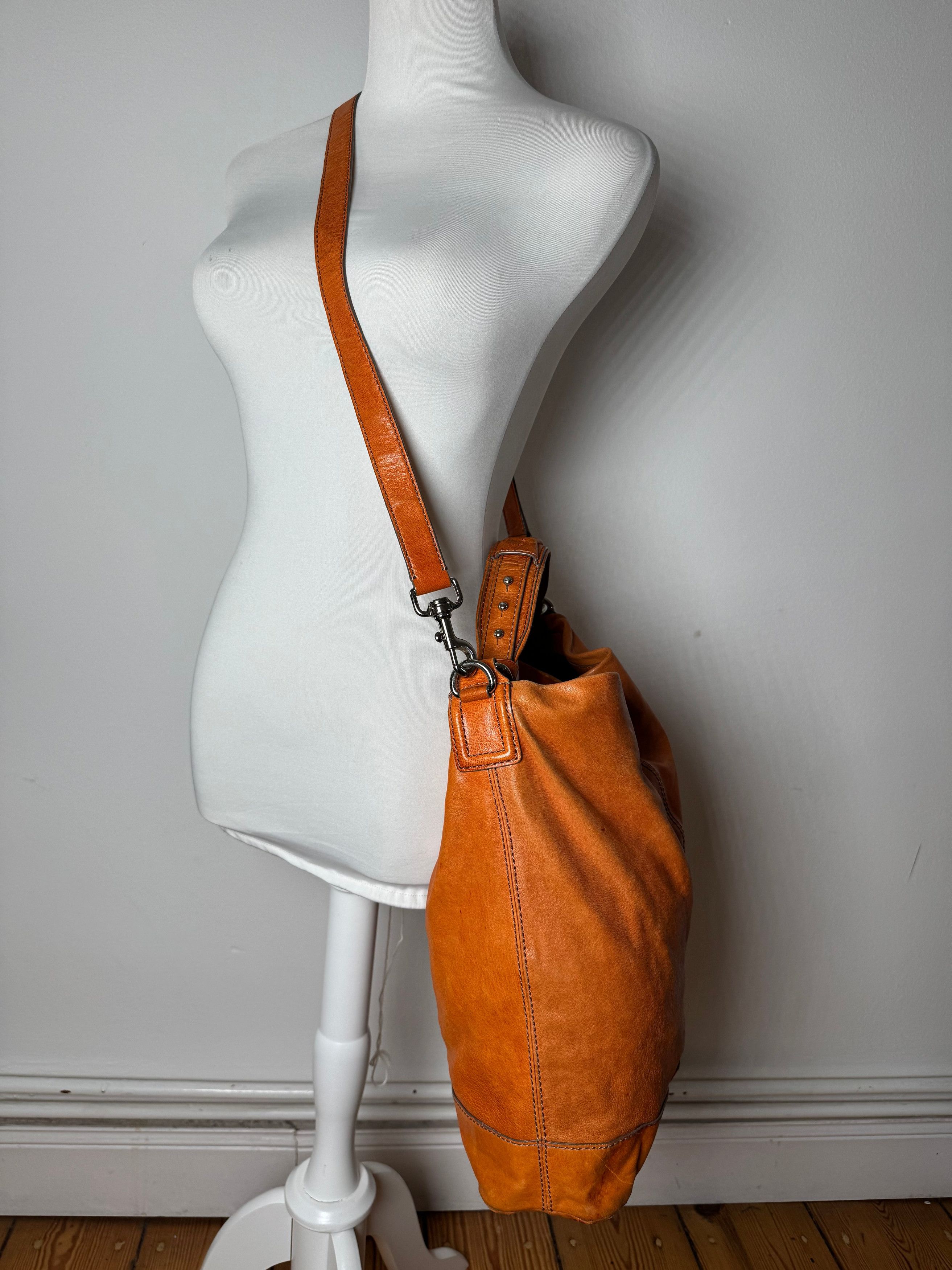 Givenchy Vintage 2Way Leather Handbag Orange Size ONE SIZE - 15 Thumbnail