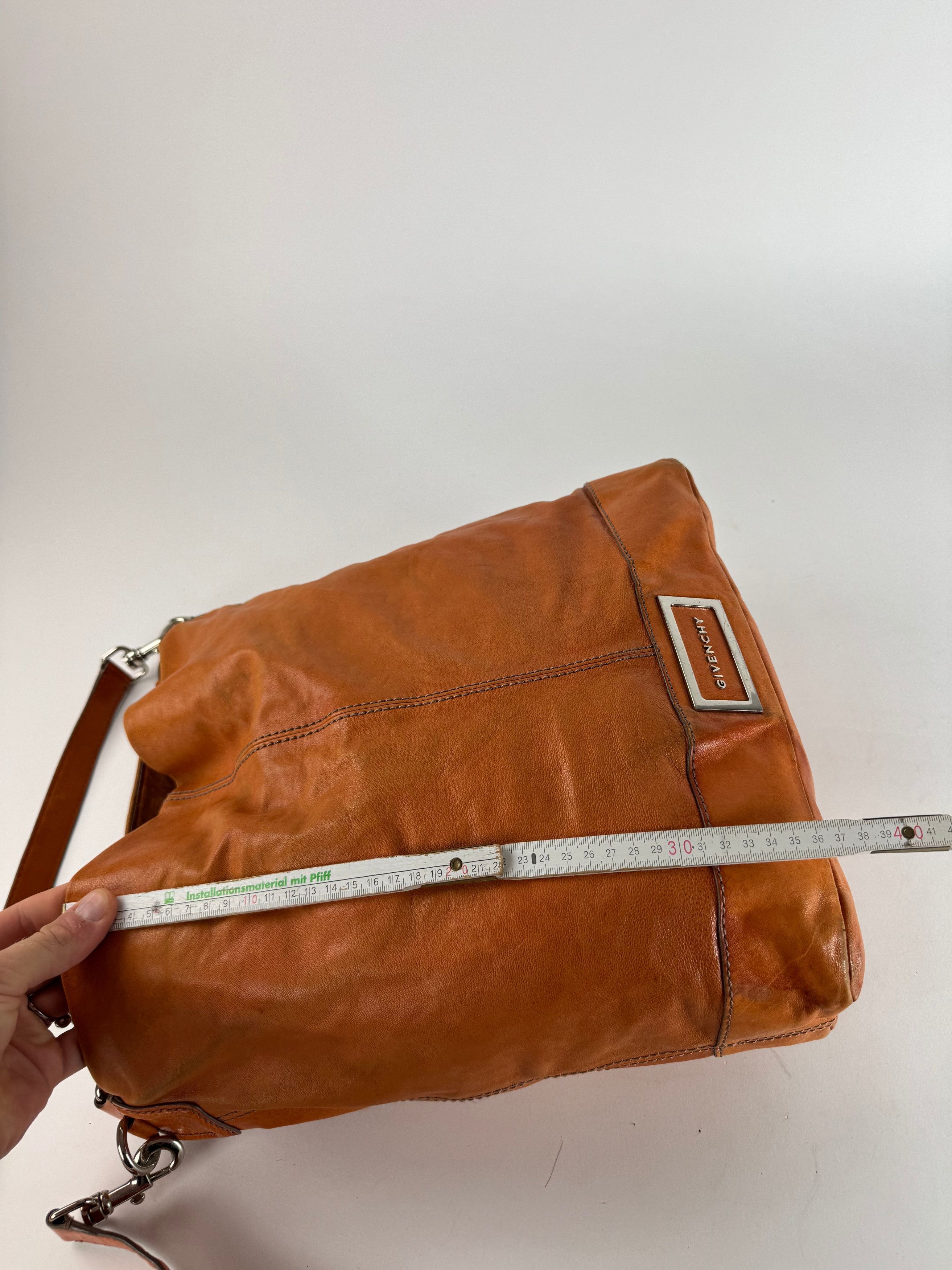 Givenchy Vintage 2Way Leather Handbag Orange Size ONE SIZE - 12 Thumbnail