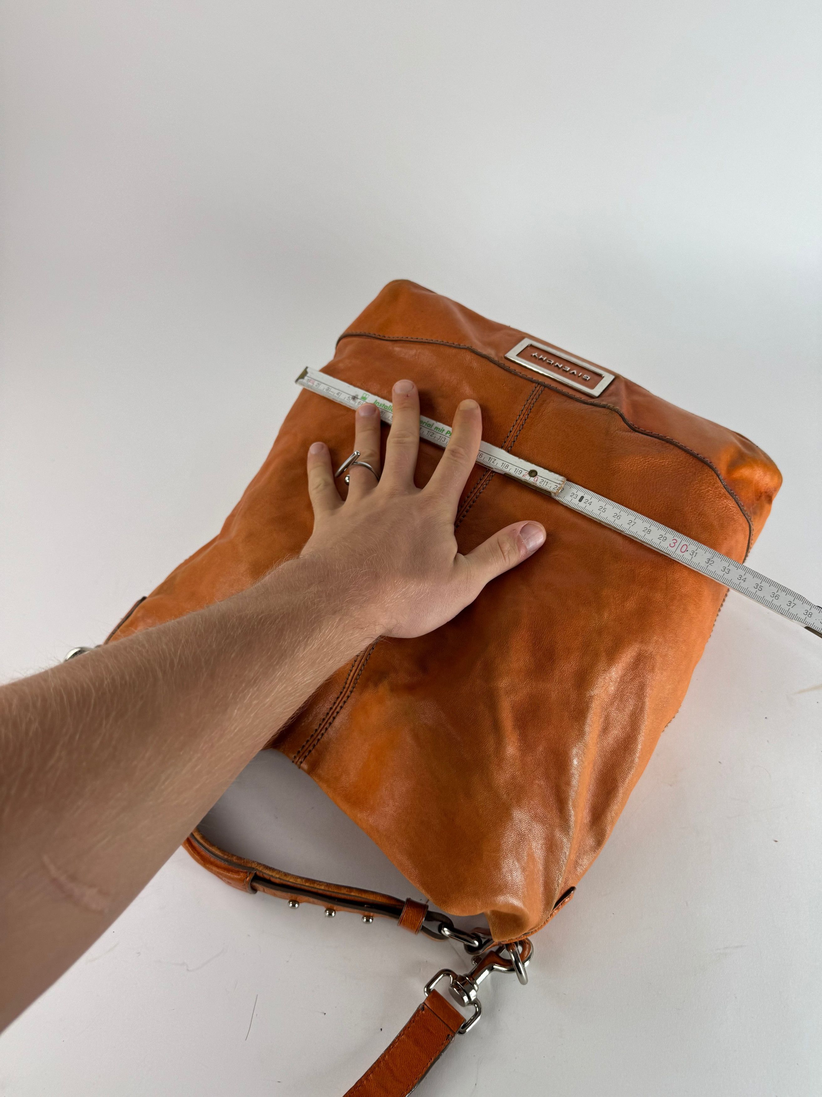Givenchy Vintage 2Way Leather Handbag Orange Size ONE SIZE - 11 Thumbnail