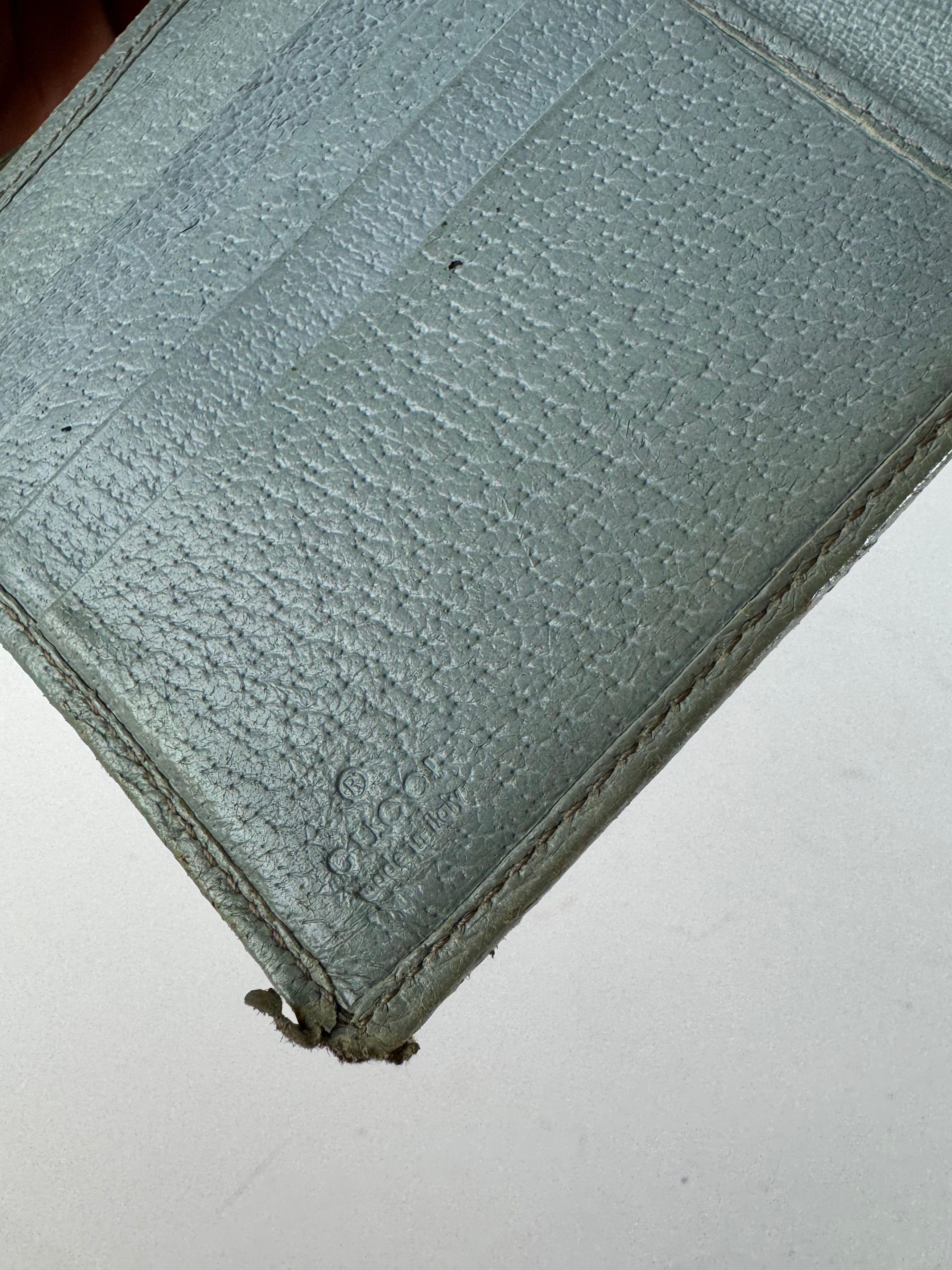 Gucci Vintage monogram Wallet Brown Turquoise Size ONE SIZE - 5 Thumbnail