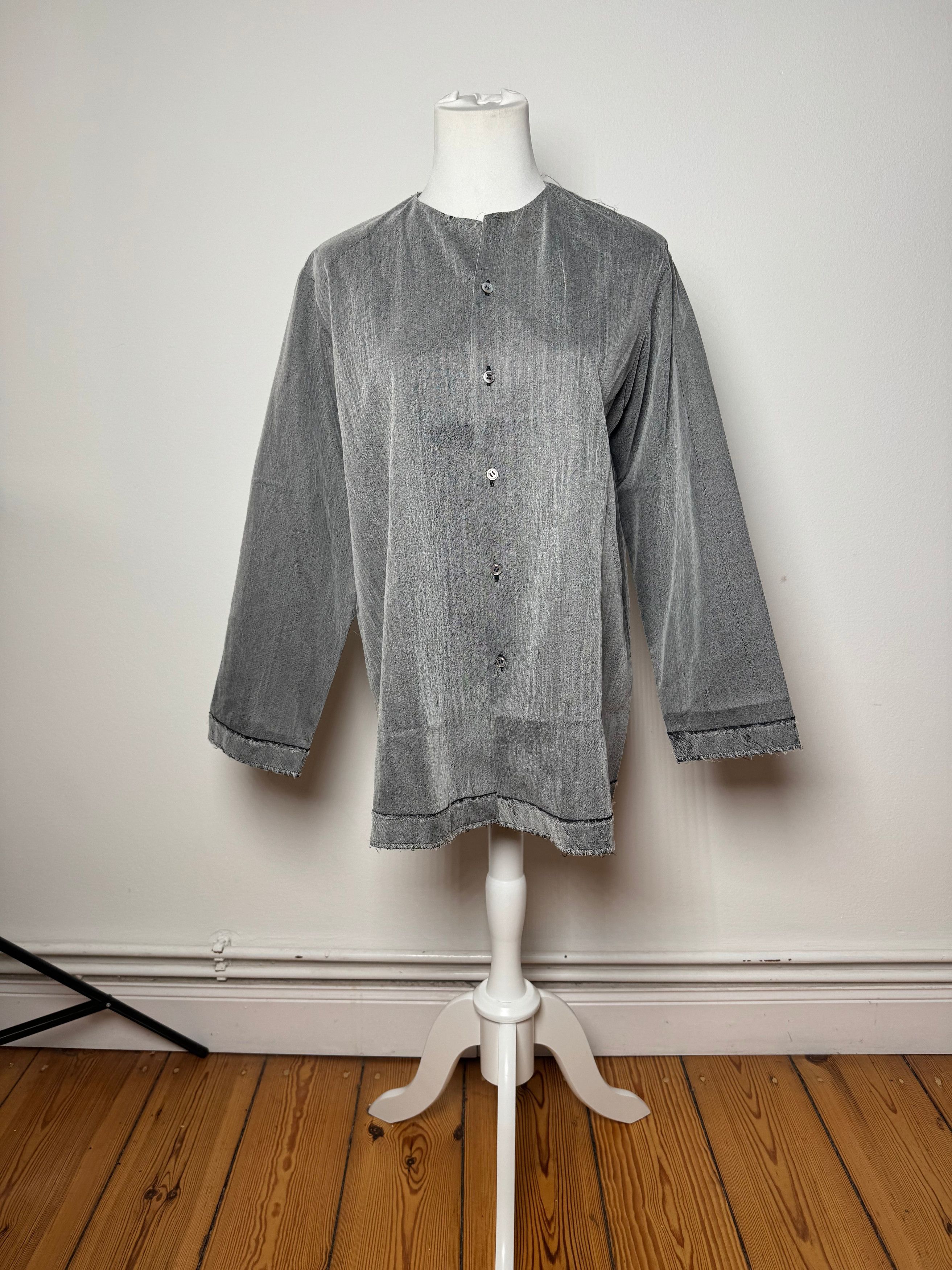 Comme des Garcons Vintage Comme Des Garçons Tricots Shirt Silver 40/L Size M / US 6-8 / IT 42-44 - 12 Thumbnail