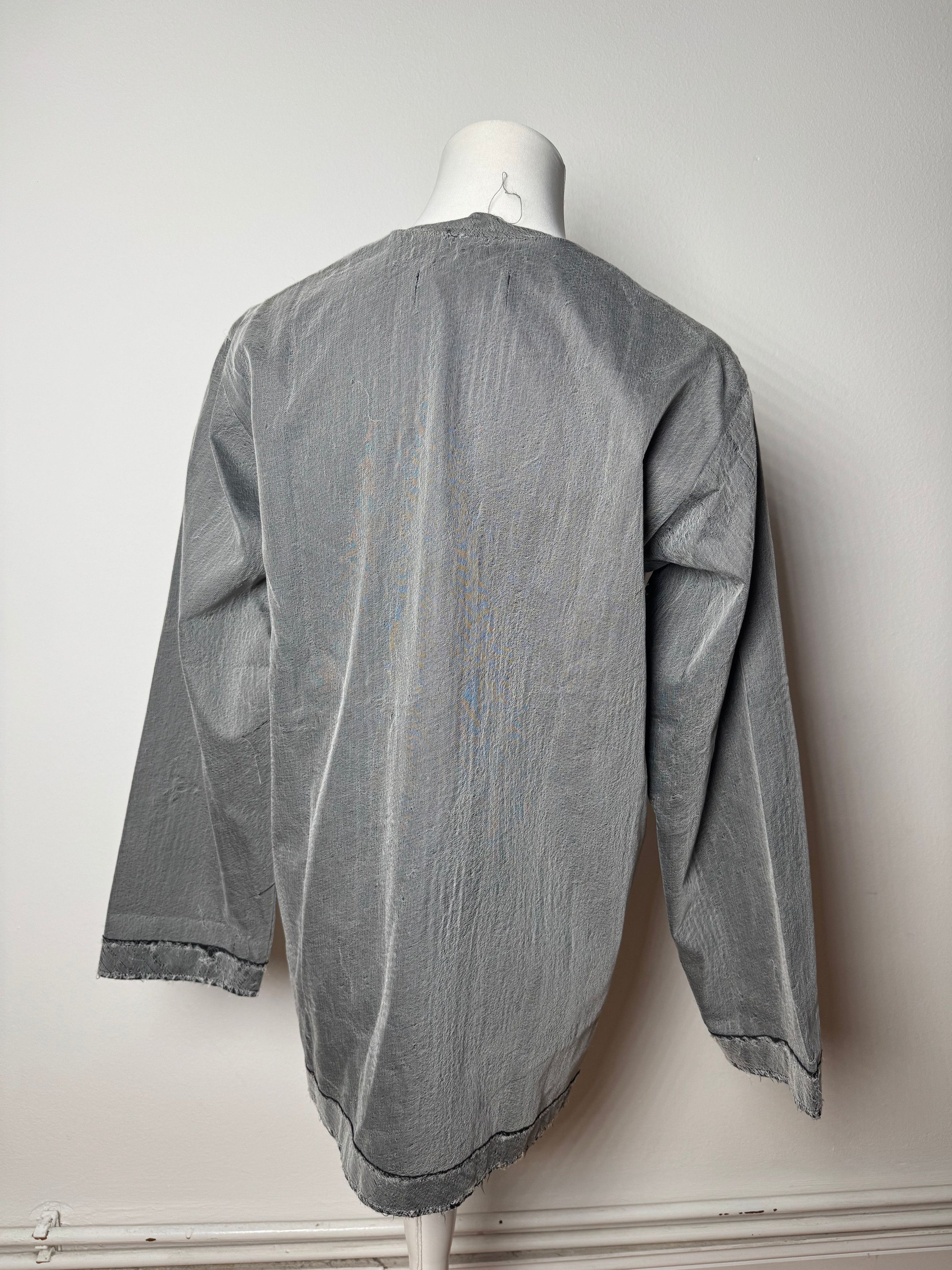 Comme des Garcons Vintage Comme Des Garçons Tricots Shirt Silver 40/L Size M / US 6-8 / IT 42-44 - 14 Thumbnail