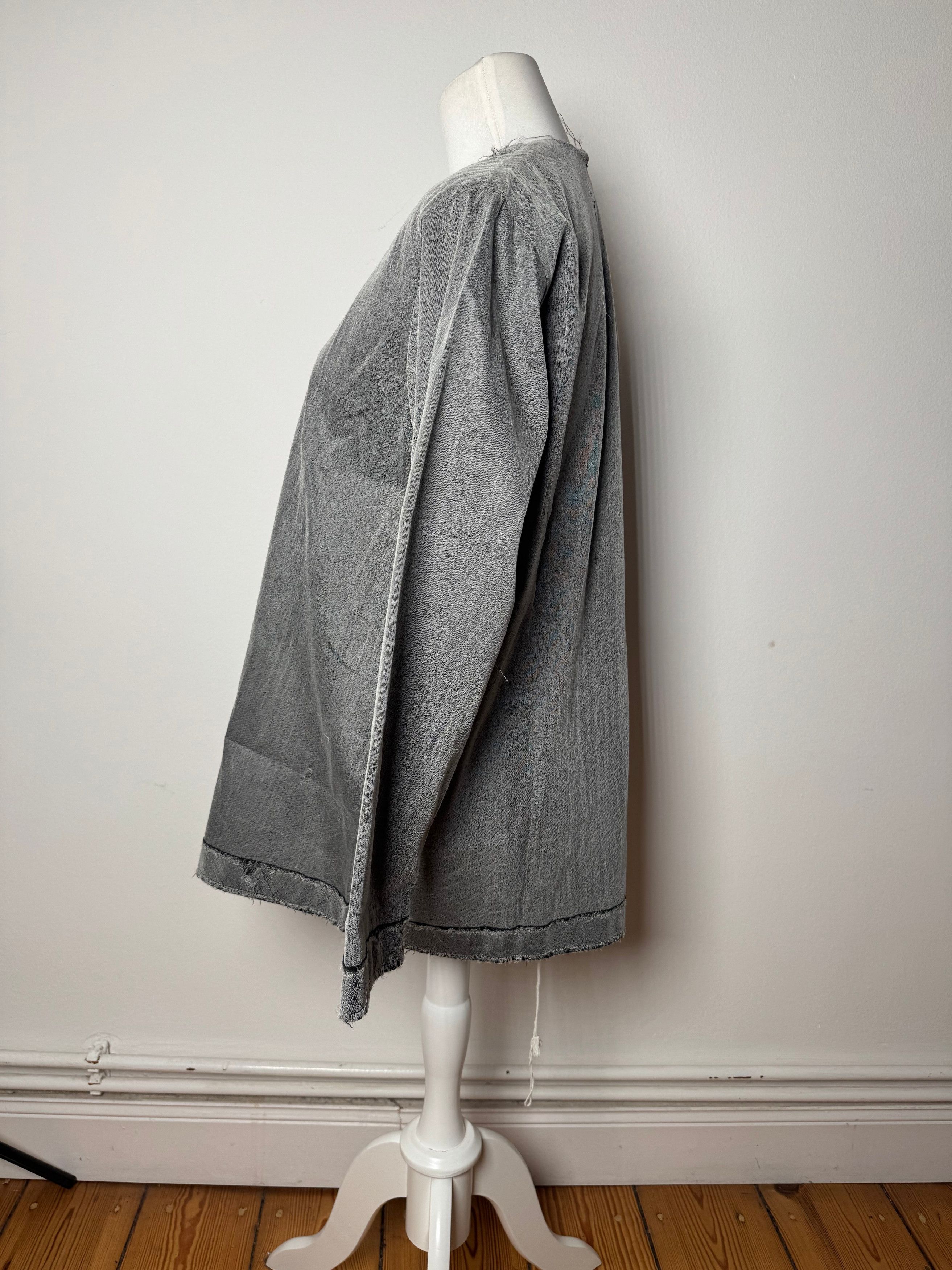 Comme des Garcons Vintage Comme Des Garçons Tricots Shirt Silver 40/L Size M / US 6-8 / IT 42-44 - 2 Thumbnail