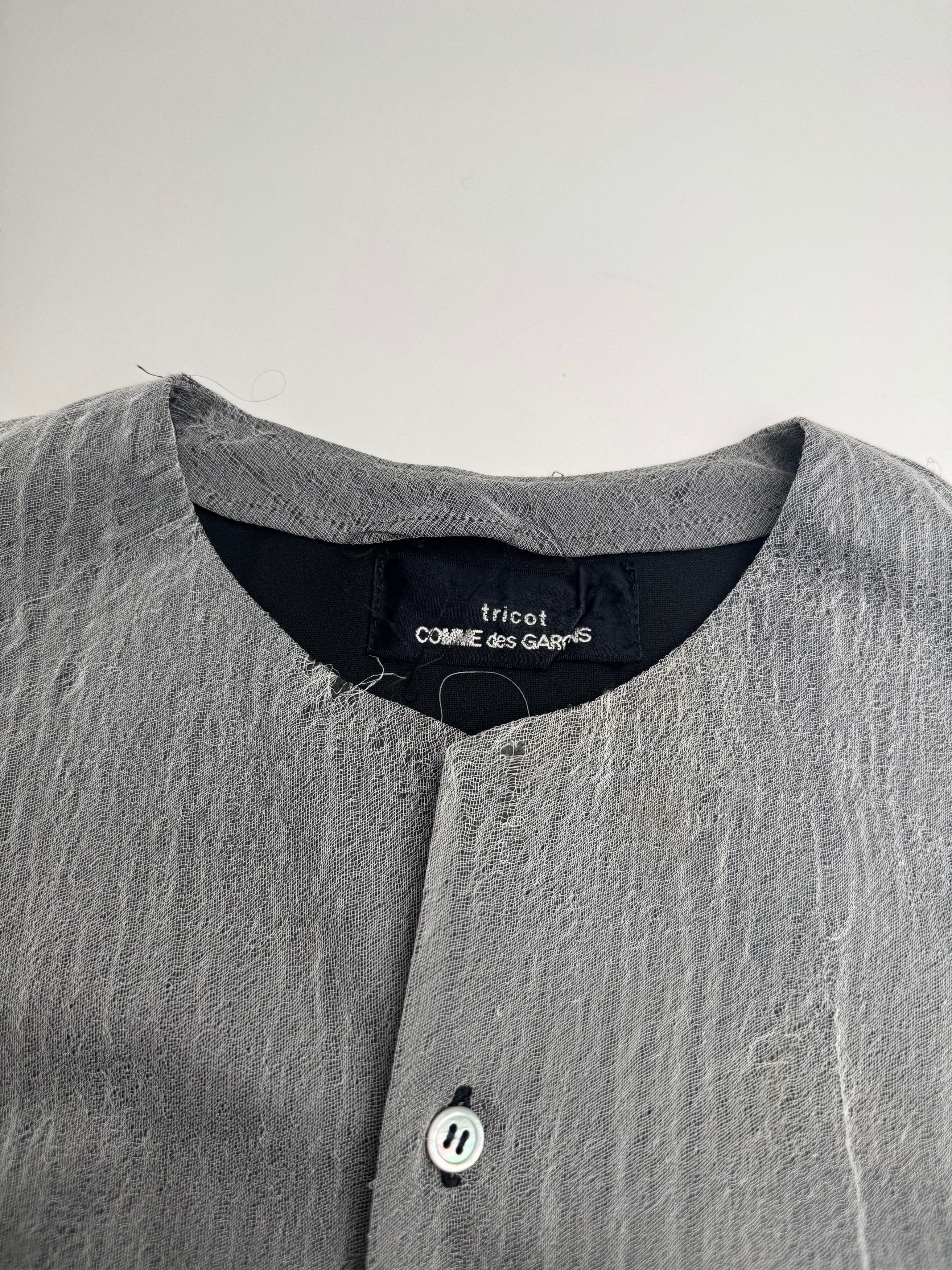 Comme des Garcons Vintage Comme Des Garçons Tricots Shirt Silver 40/L Size M / US 6-8 / IT 42-44 - 5 Thumbnail
