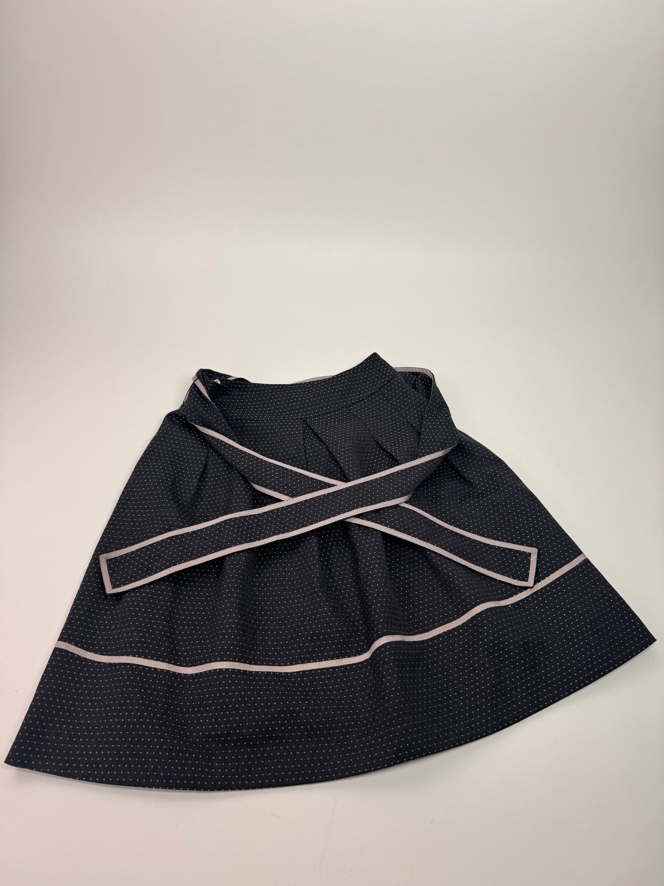 Courreges Vintage Skirt Black White 36/S Size 26" / US 2 / IT 38 - 4 Thumbnail