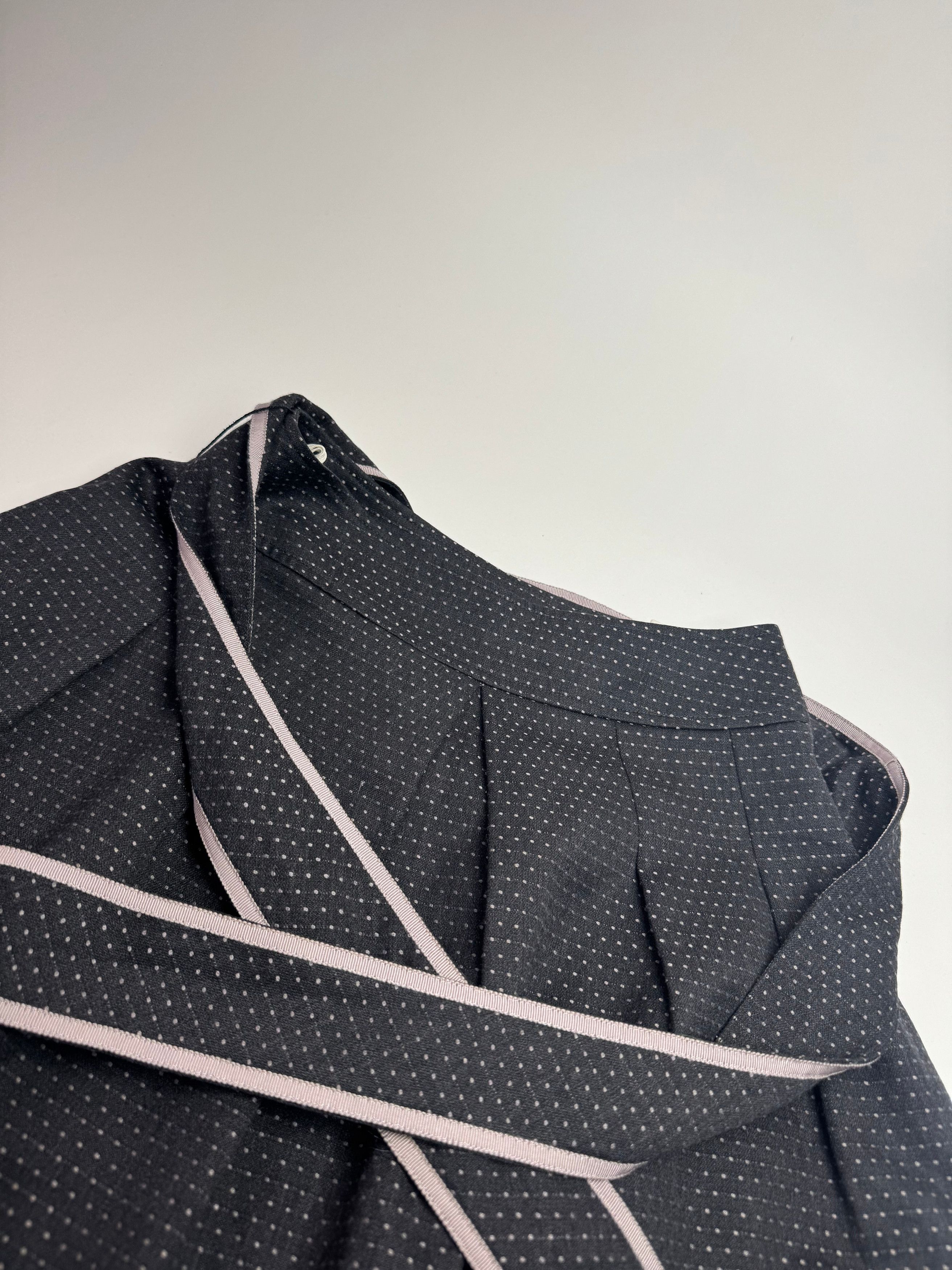 Courreges Vintage Skirt Black White 36/S Size 26" / US 2 / IT 38 - 5 Thumbnail