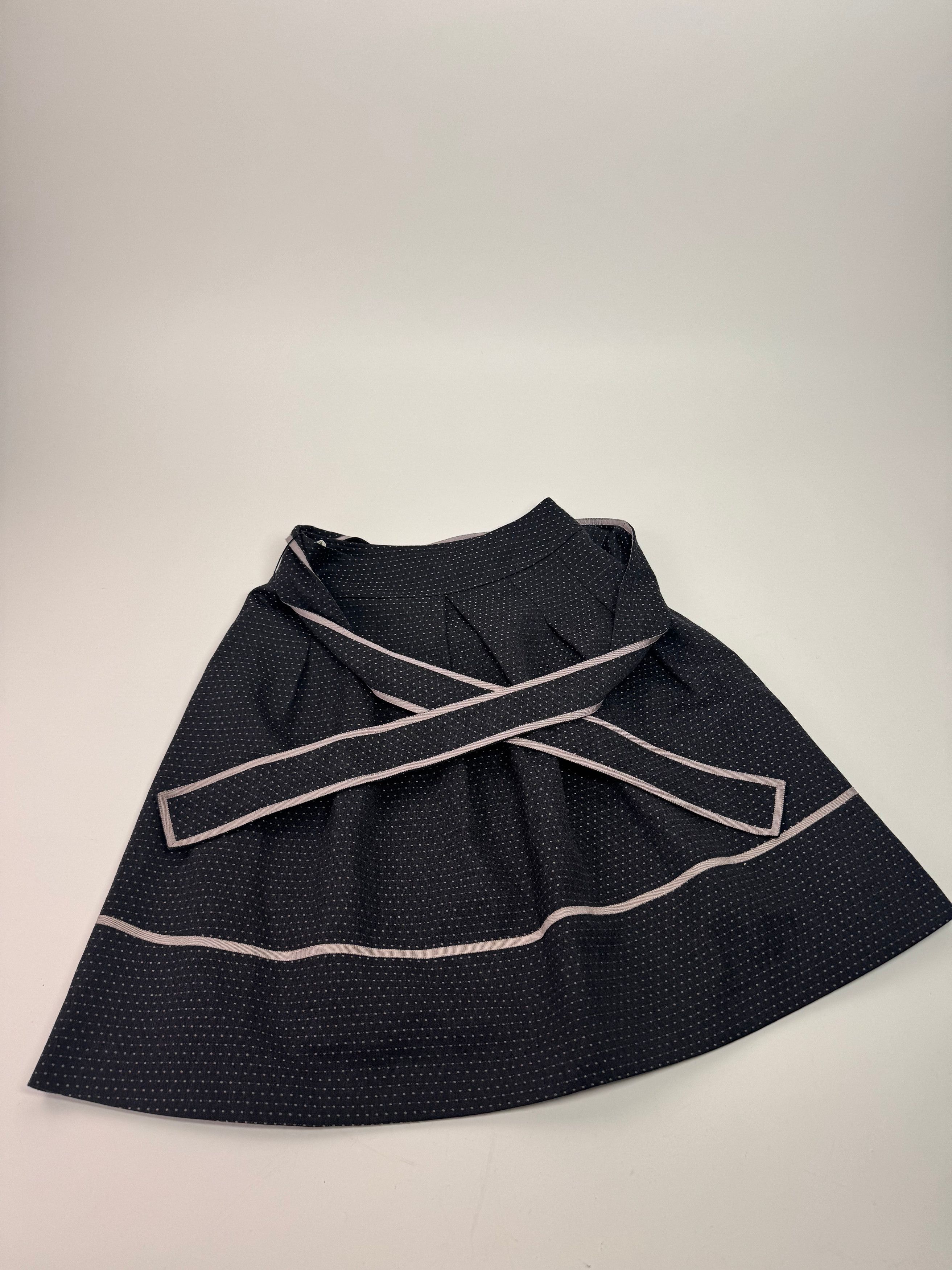 Courreges Vintage Skirt Black White 36/S Size 26" / US 2 / IT 38 - 14 Thumbnail