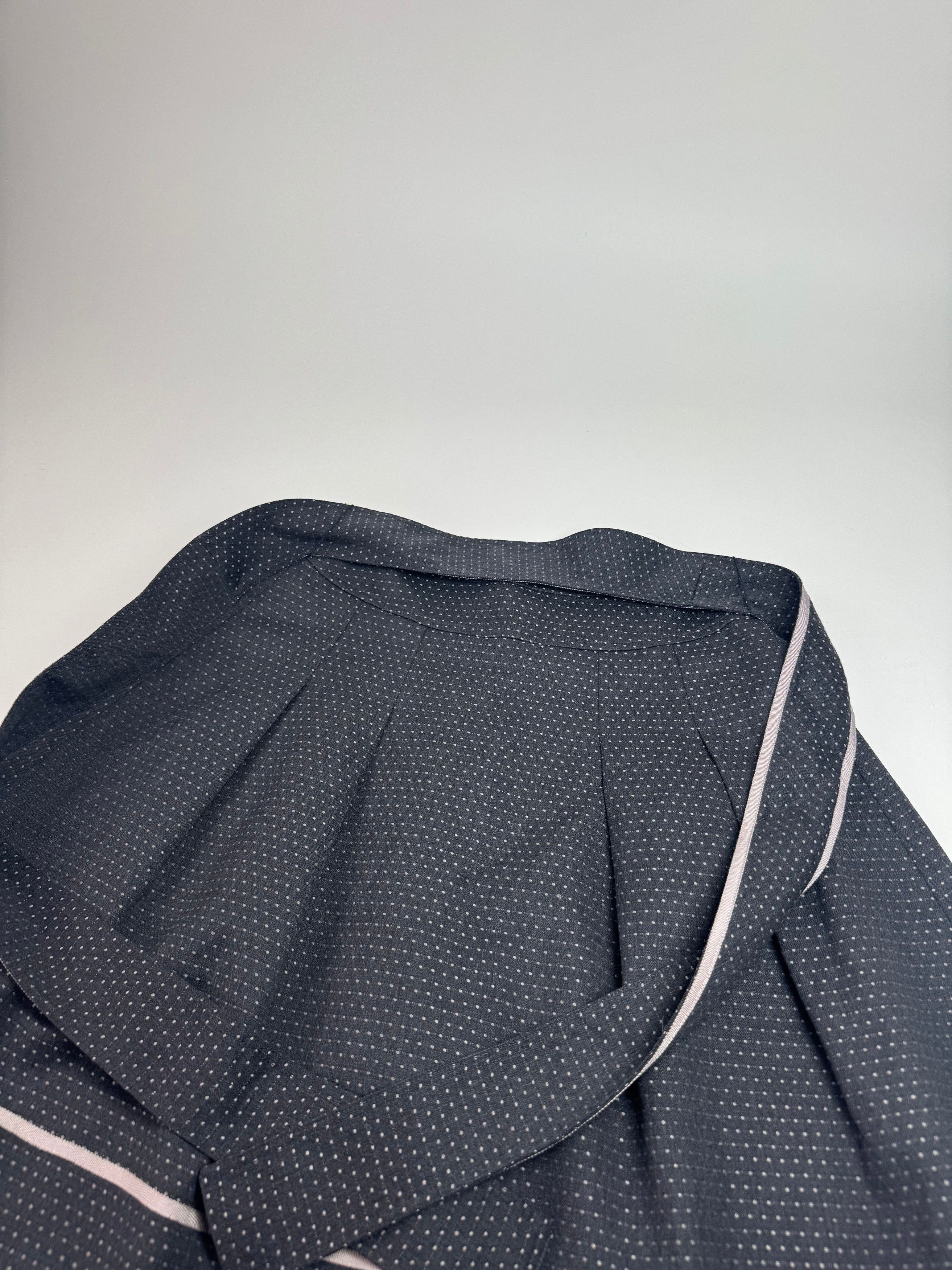 Courreges Vintage Skirt Black White 36/S Size 26" / US 2 / IT 38 - 8 Thumbnail