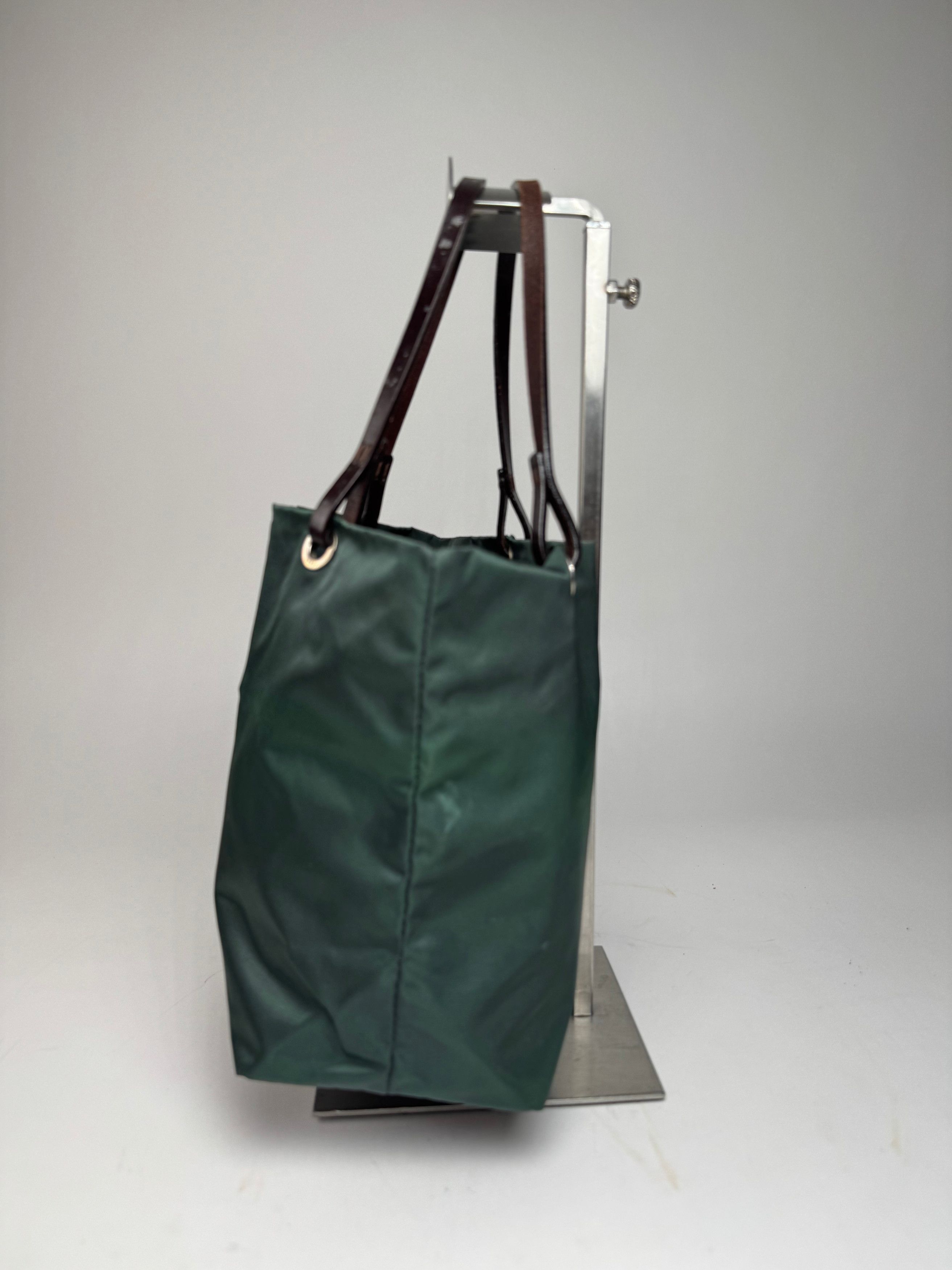 Fendi Vintage FF Logo Tote Bag Green Brown Size ONE SIZE - 5 Thumbnail