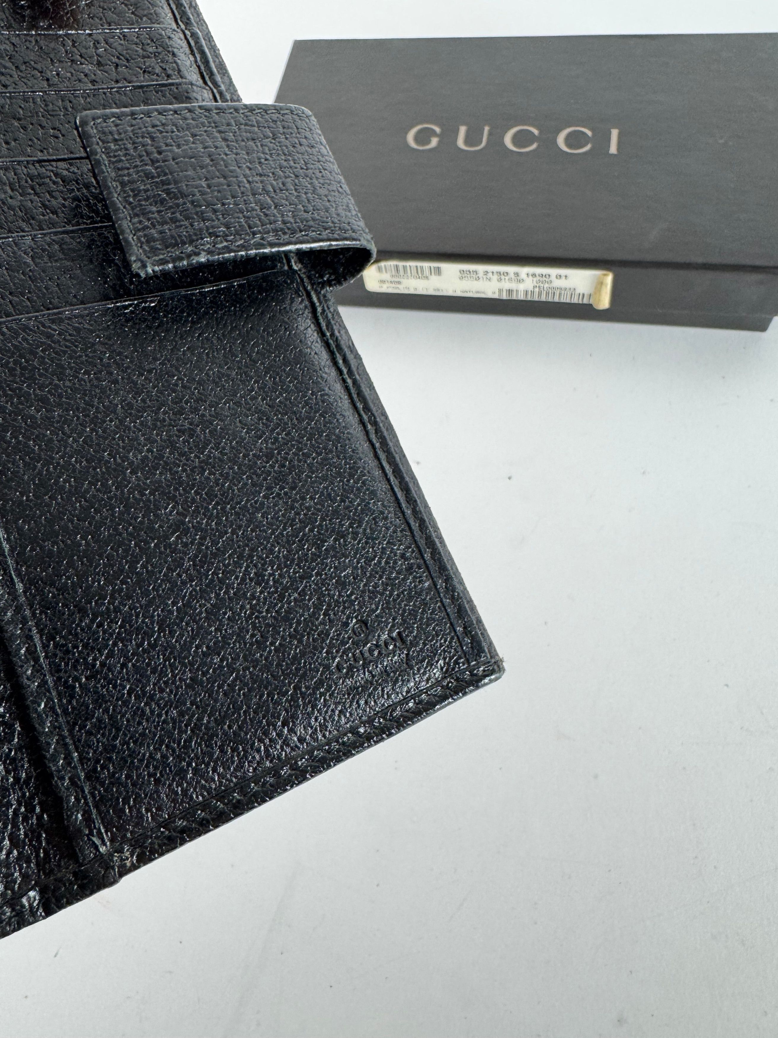 Gucci Vintage Leather Long Wallet Black Size ONE SIZE - 4 Thumbnail