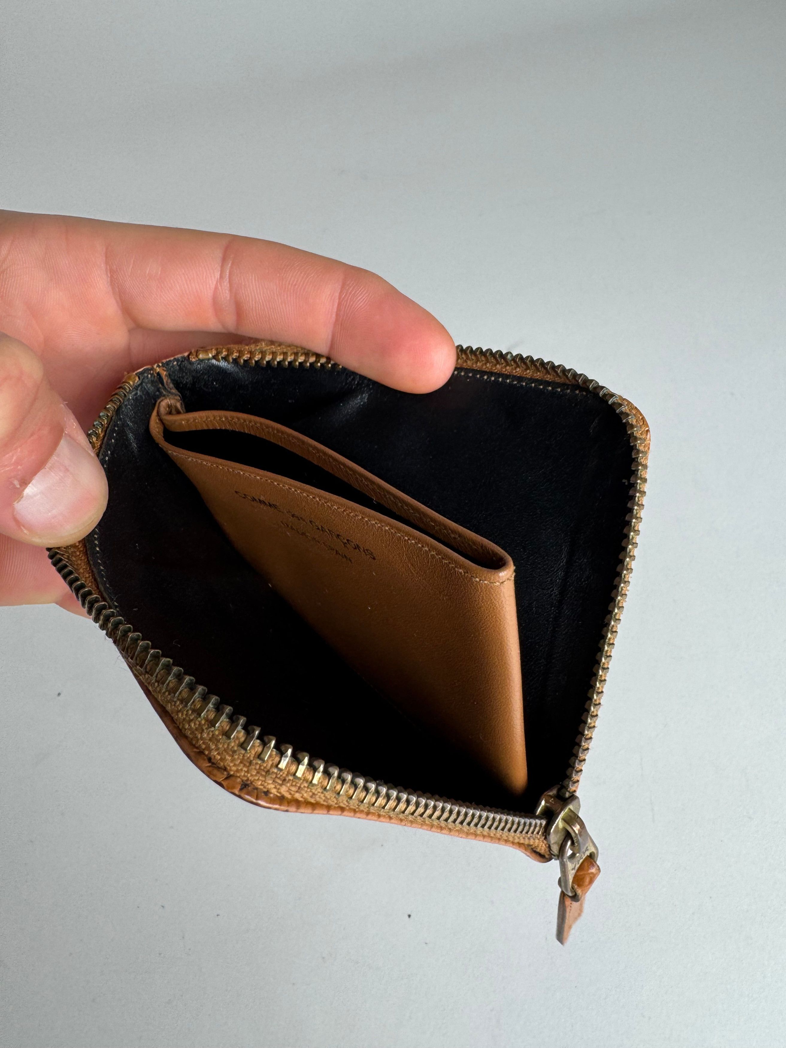 Other Vintage Commes Des Garçons Leather Card Holder Orange Brown Size ONE SIZE - 3 Thumbnail
