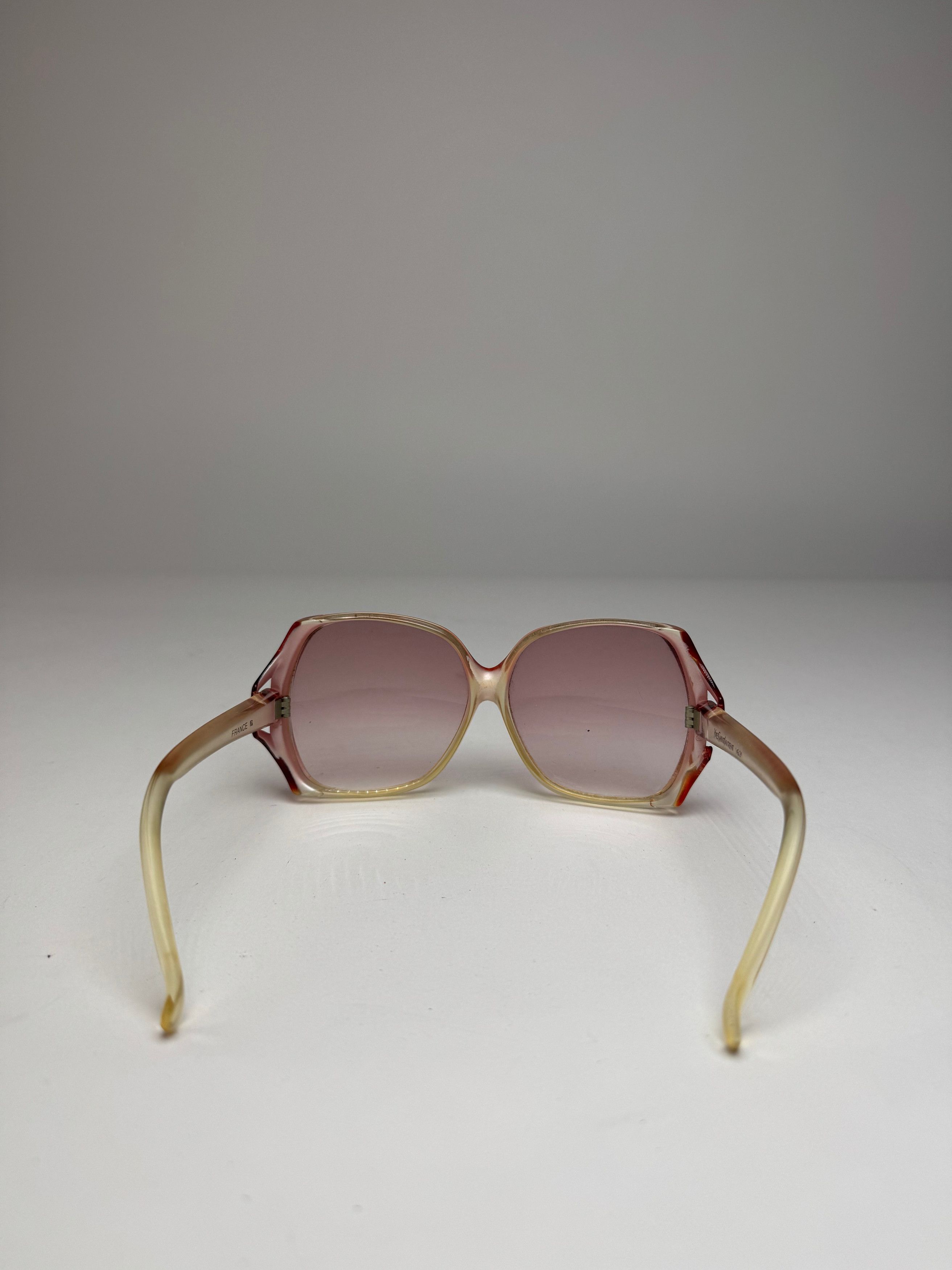 Other Vintage Yves Saint Laurent Overd Sunglasses Beige Red Size ONE SIZE - 5 Thumbnail