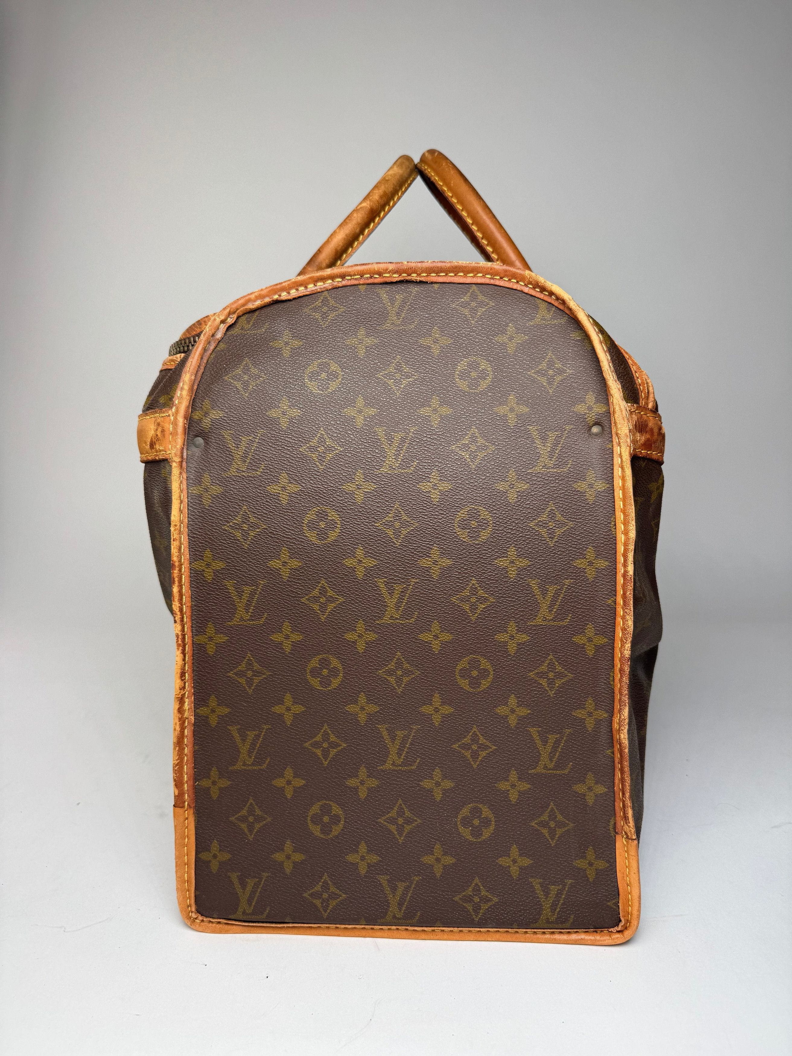 Louis Vuitton Vintage Monogram Leather Travel Bag Brown Size ONE SIZE - 5 Thumbnail