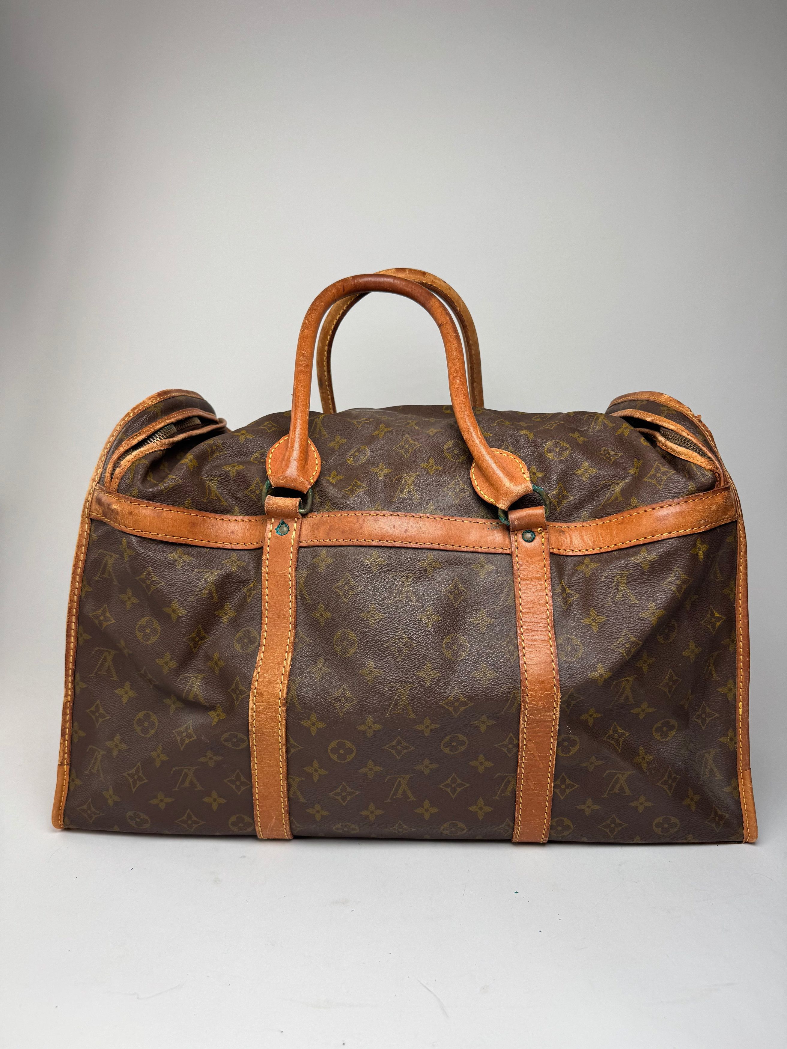Louis Vuitton Vintage Monogram Leather Travel Bag Brown Size ONE SIZE - 2 Thumbnail