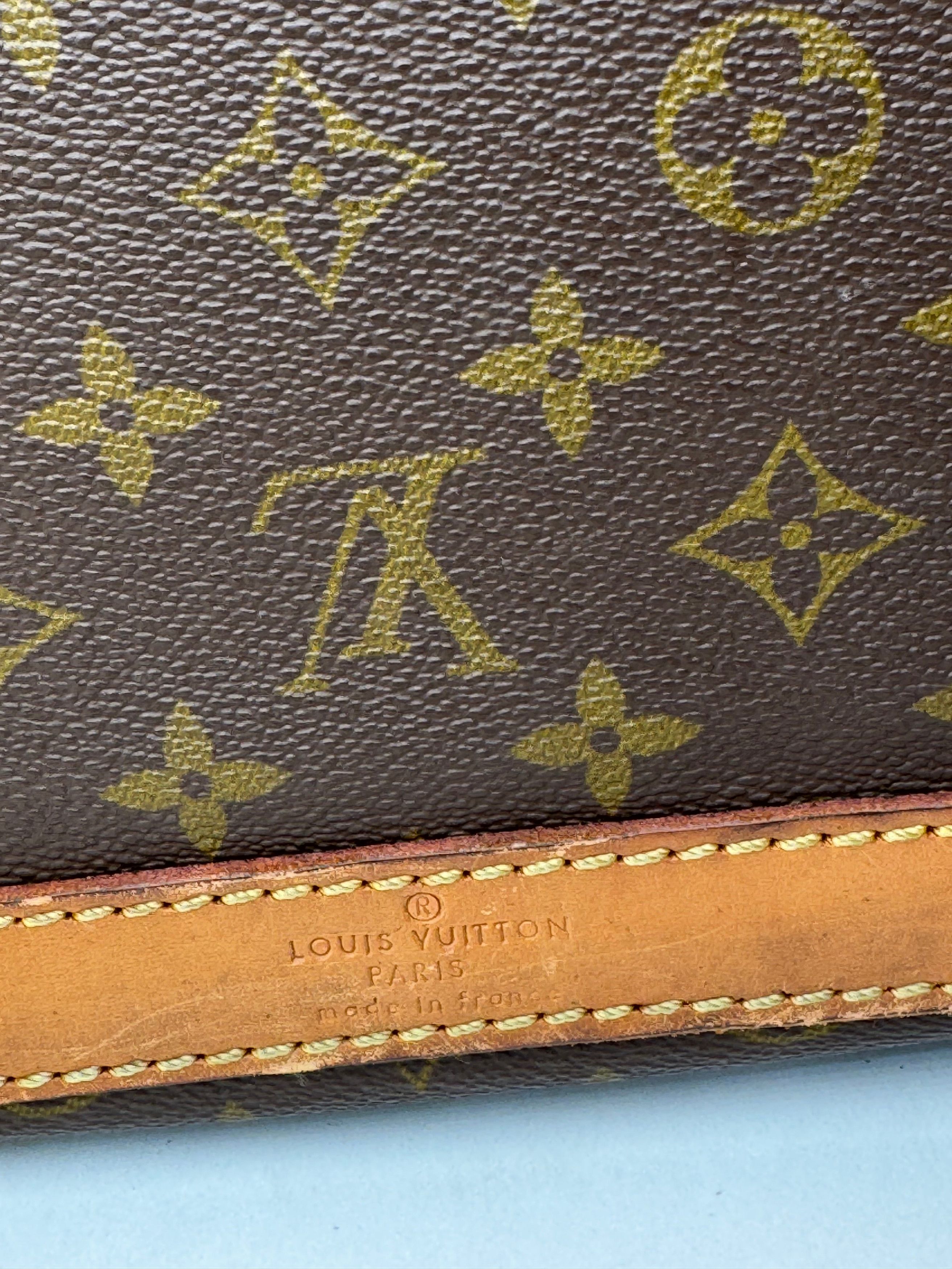 Louis Vuitton Vintage Monogram Leather Travel Bag Brown Size ONE SIZE - 9 Thumbnail