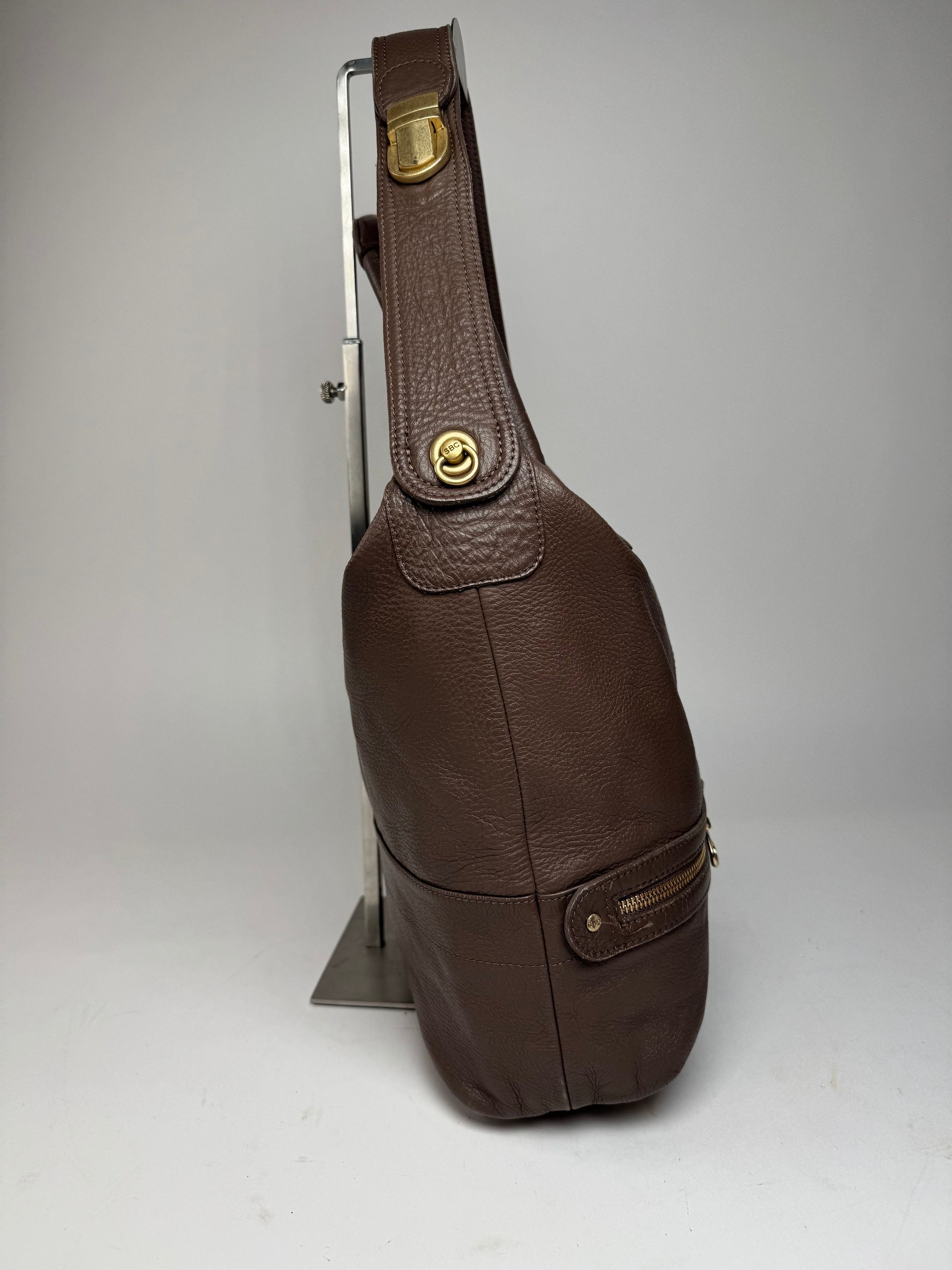 Chloe Vintage 2Way Leather Handbag Brown Size ONE SIZE - 7 Thumbnail