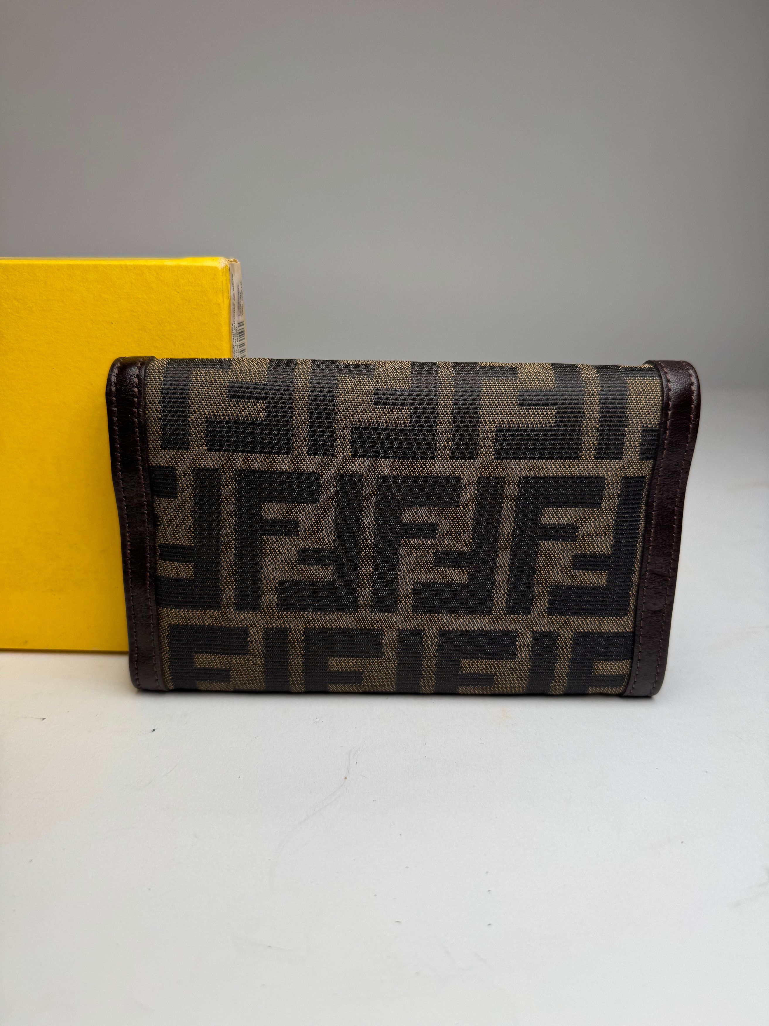 Fendi Vintage FF Monogram Wallet Brown Size ONE SIZE - 8 Thumbnail
