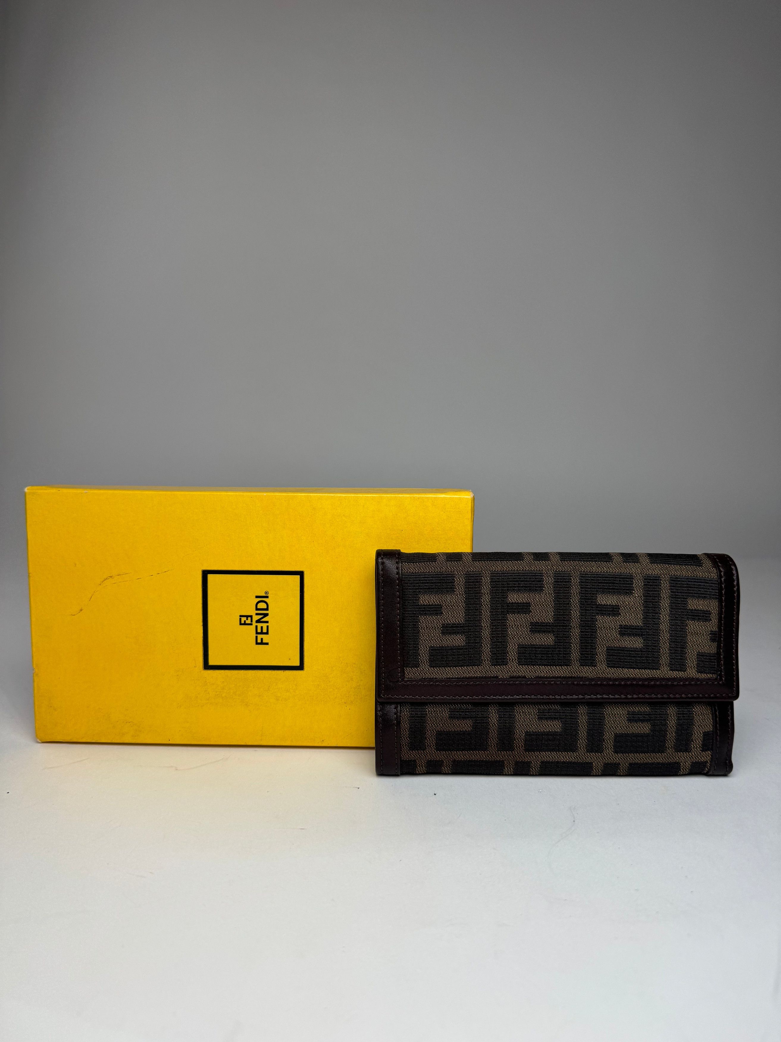 Fendi Vintage FF Monogram Wallet Brown Size ONE SIZE - 12 Thumbnail