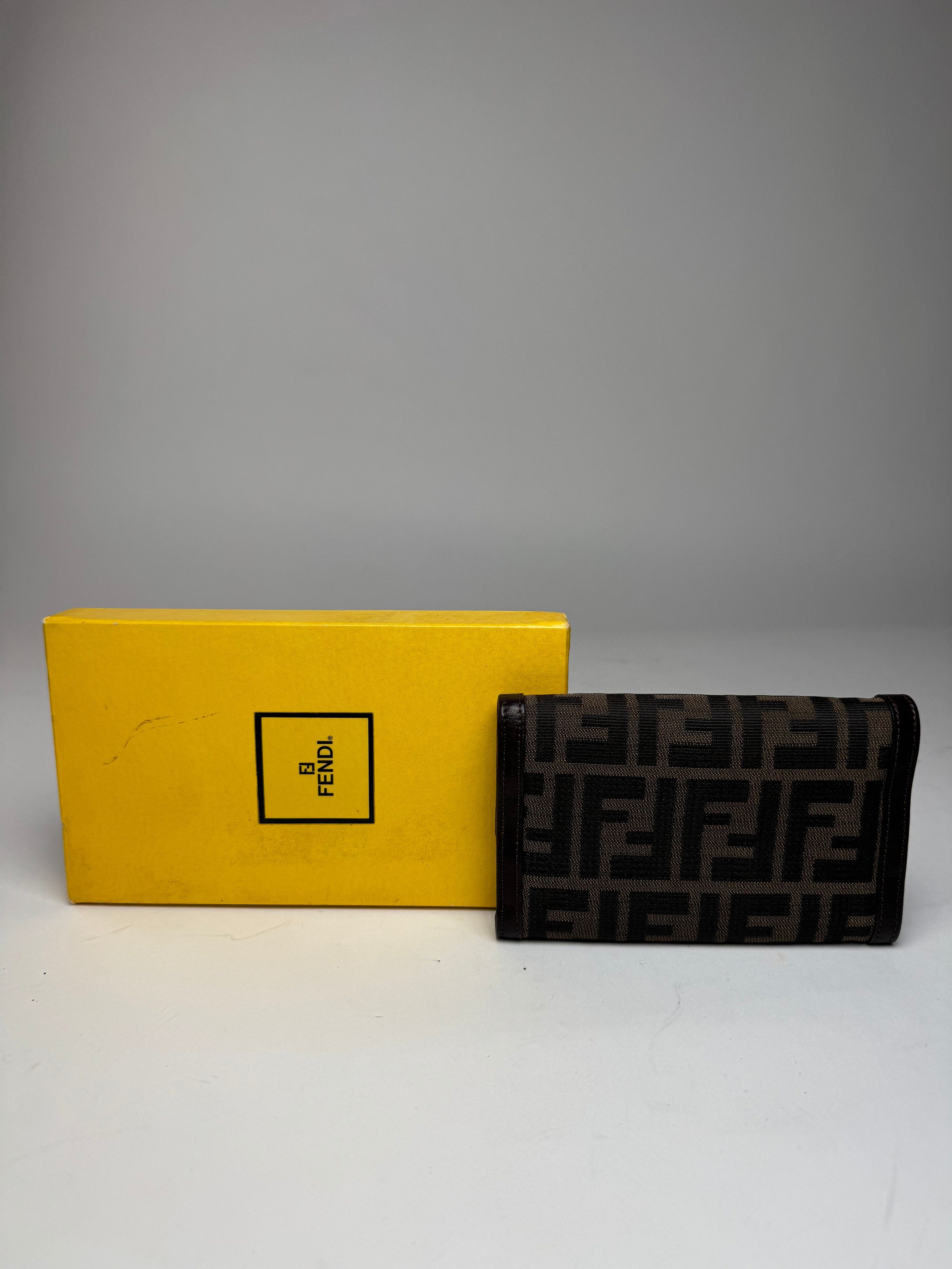 Fendi Vintage FF Monogram Wallet Brown Size ONE SIZE - 2 Thumbnail
