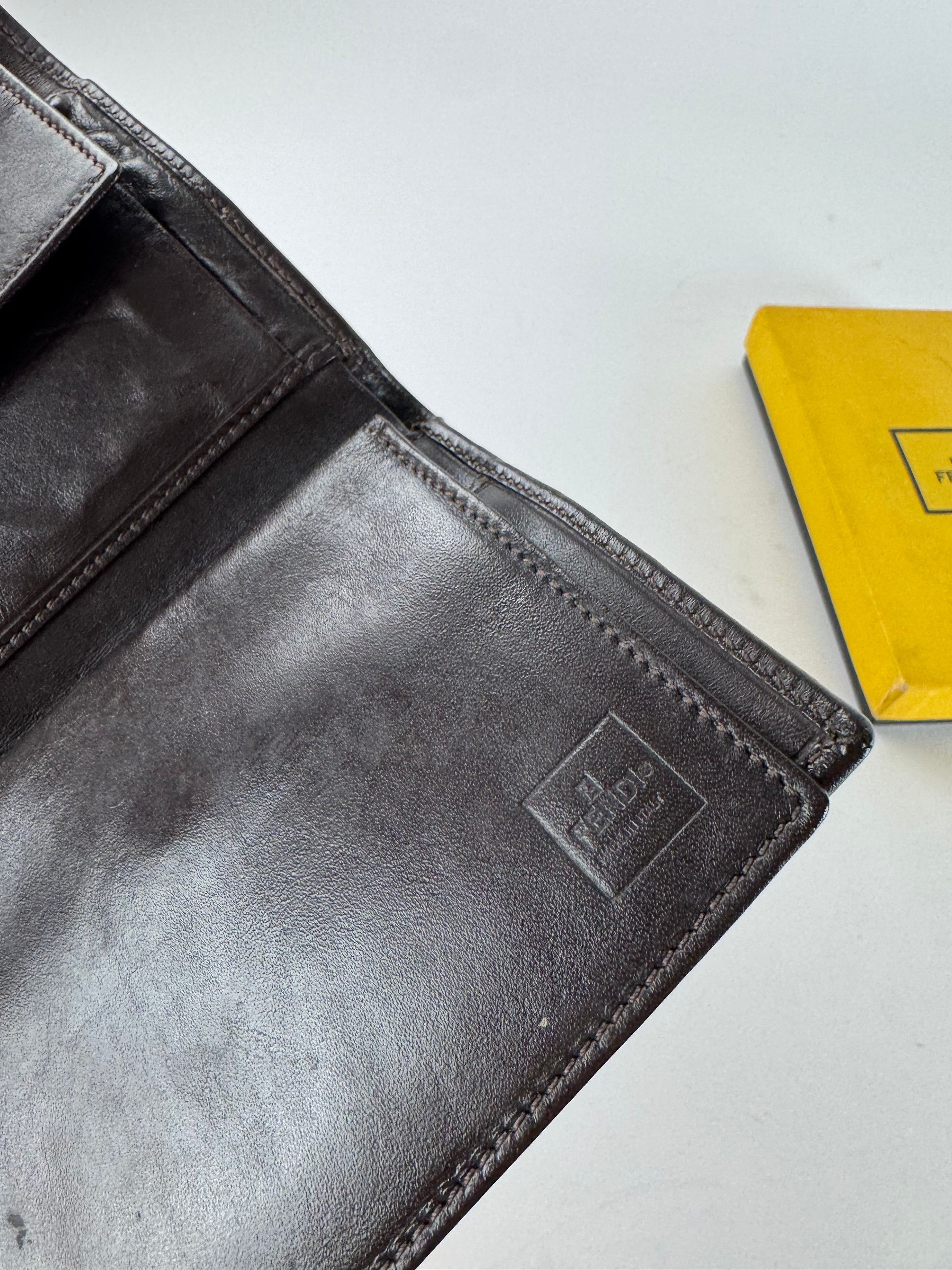 Fendi Vintage FF Monogram Wallet Brown Size ONE SIZE - 5 Thumbnail